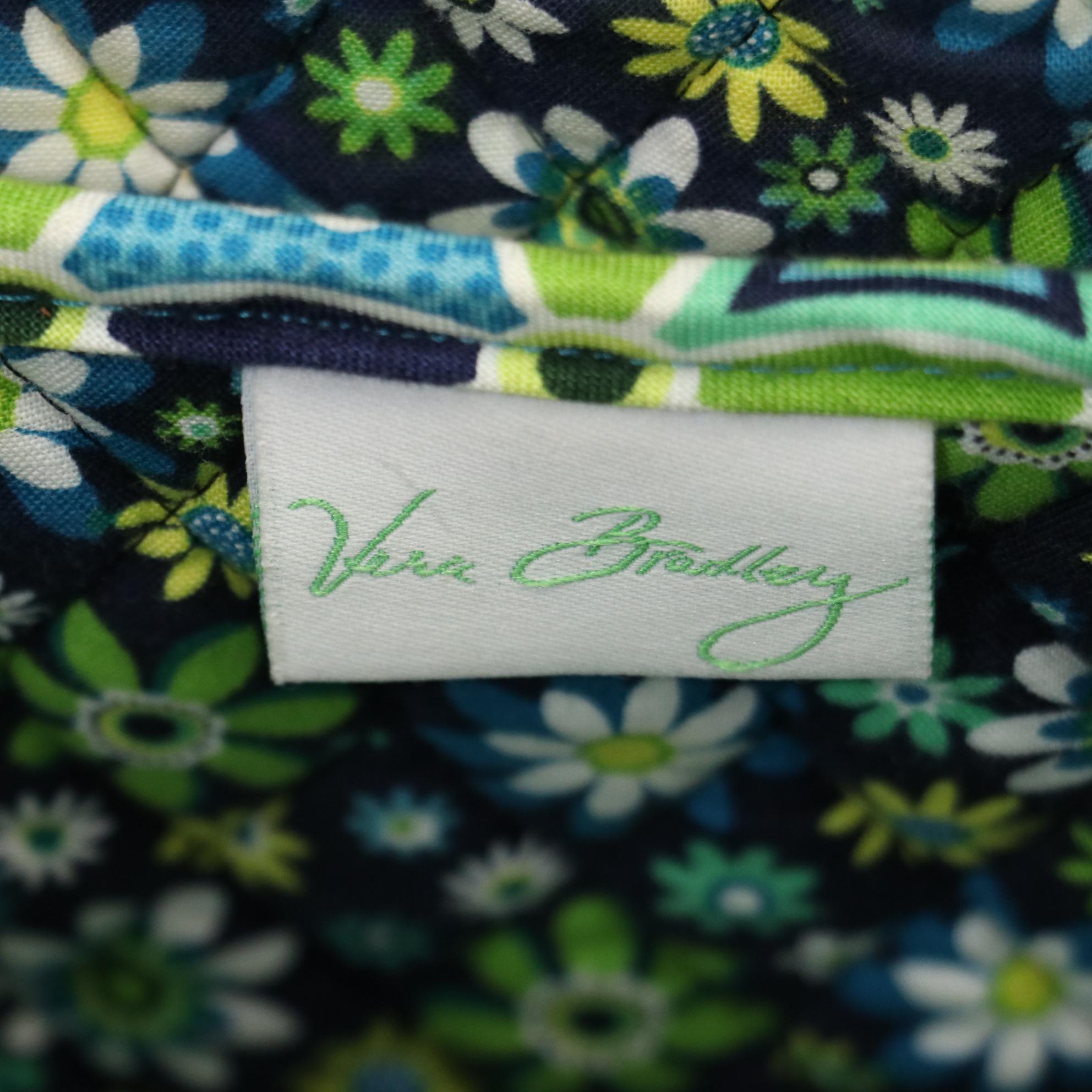 Vineyard Vines Straw Tote with Bamboo Handles and Vera Bradley Zippered Tote Bag