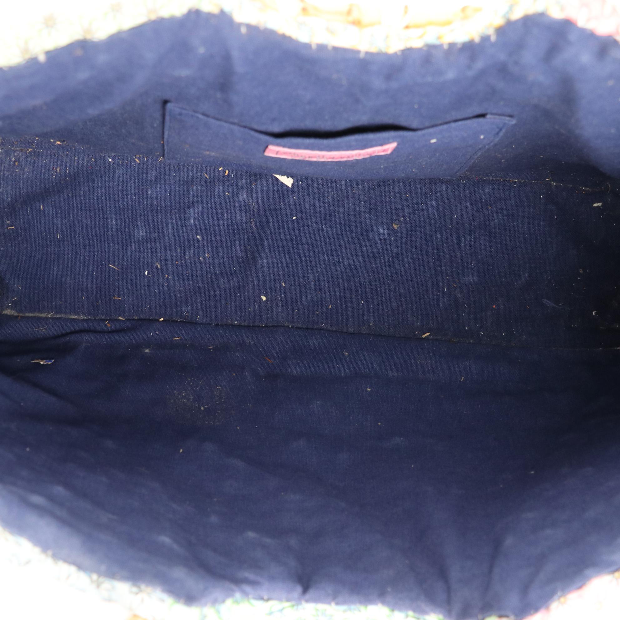 Vineyard Vines Straw Tote with Bamboo Handles and Vera Bradley Zippered Tote Bag