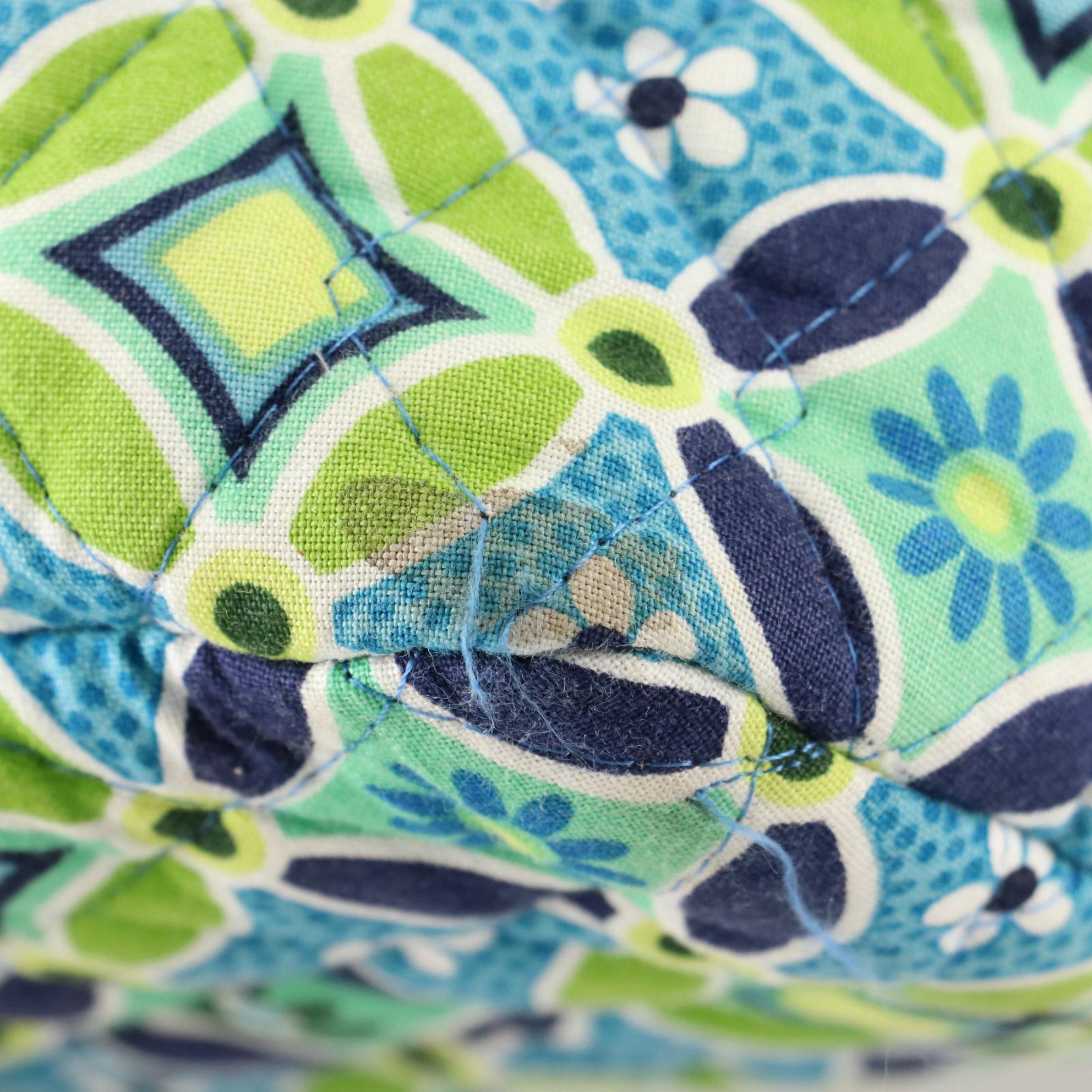 Vineyard Vines Straw Tote with Bamboo Handles and Vera Bradley Zippered Tote Bag