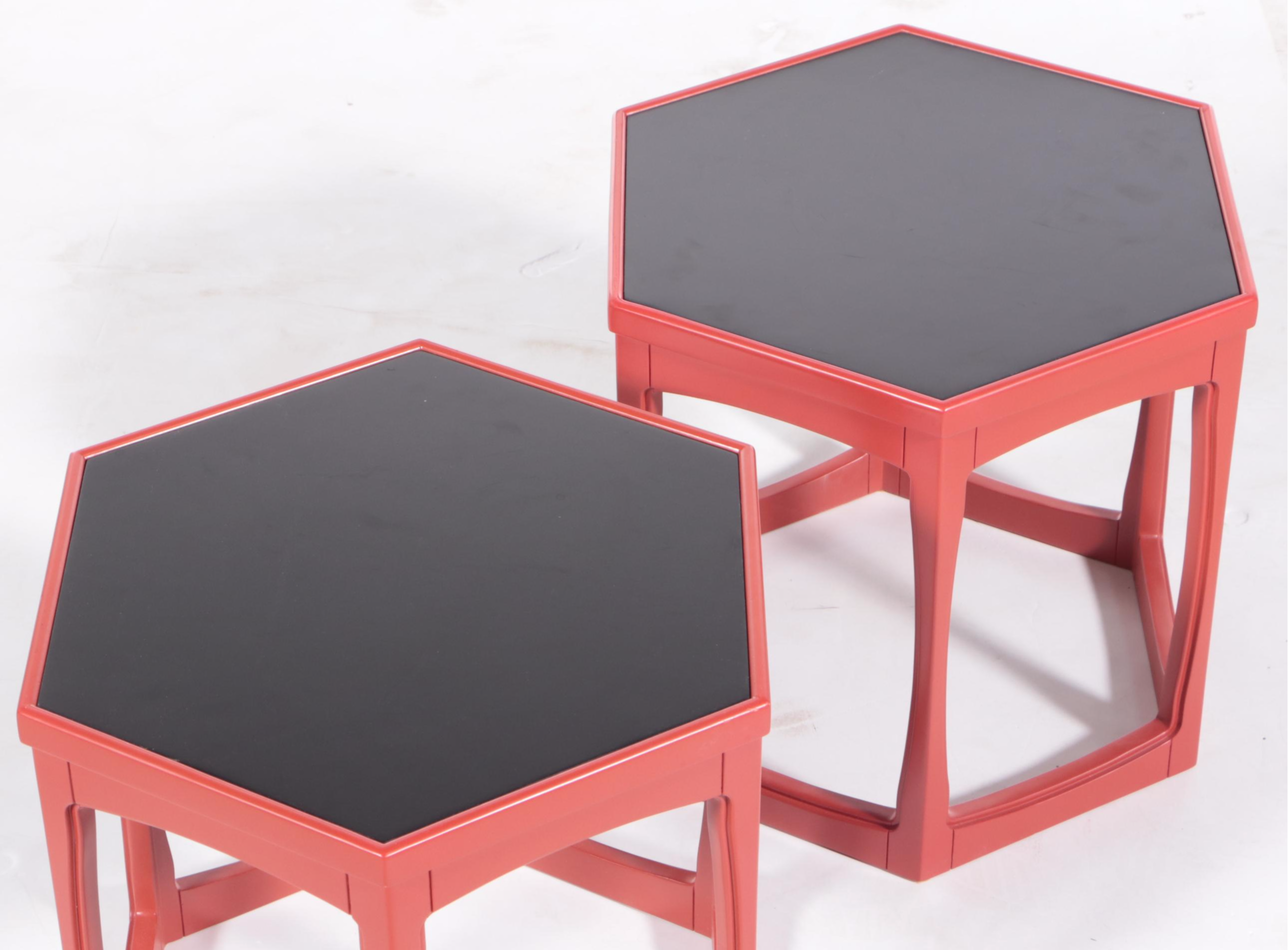 Pair of Bunny Williams for Ballard Designs "Cornwall" Hexagonal Side Tables