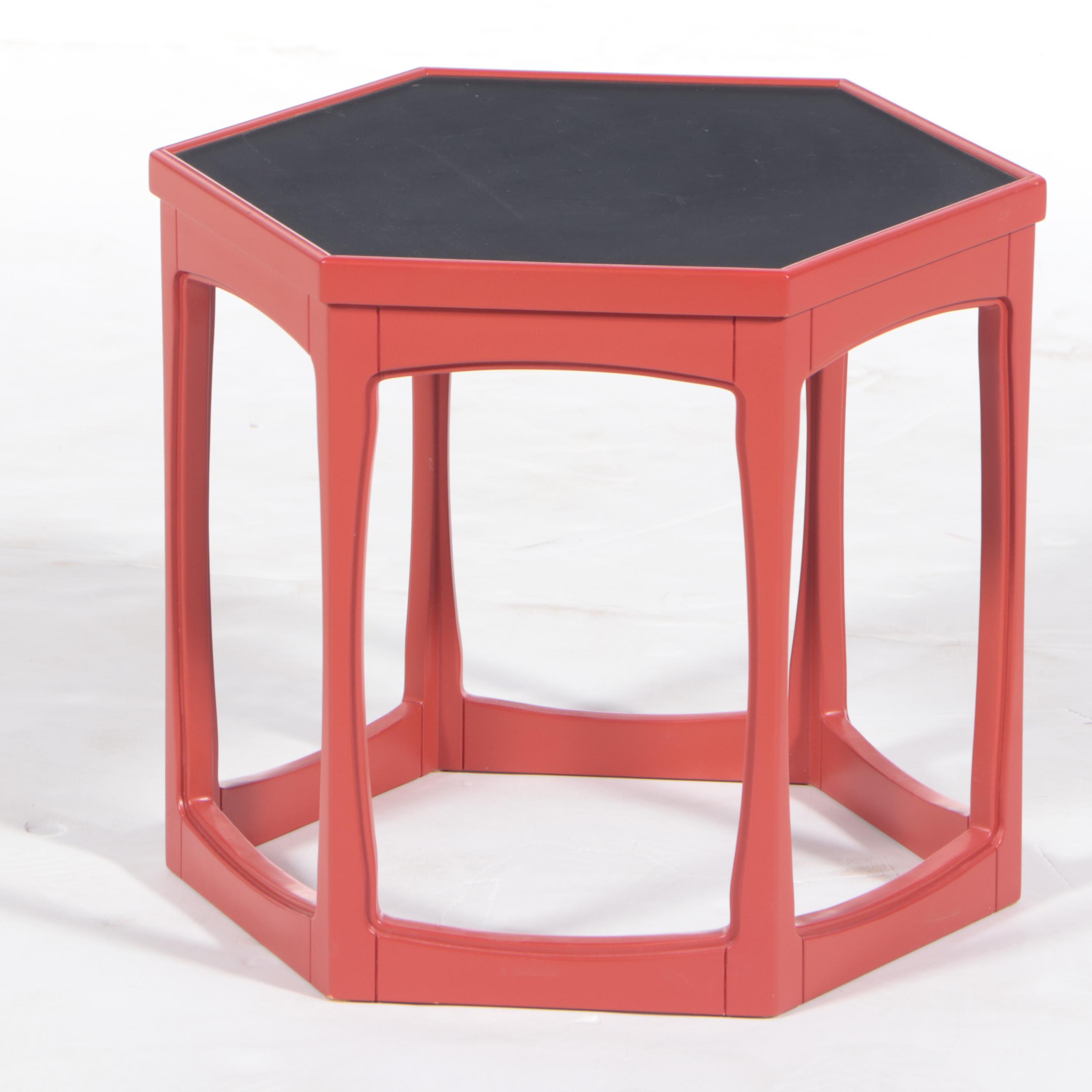 Pair of Bunny Williams for Ballard Designs "Cornwall" Hexagonal Side Tables