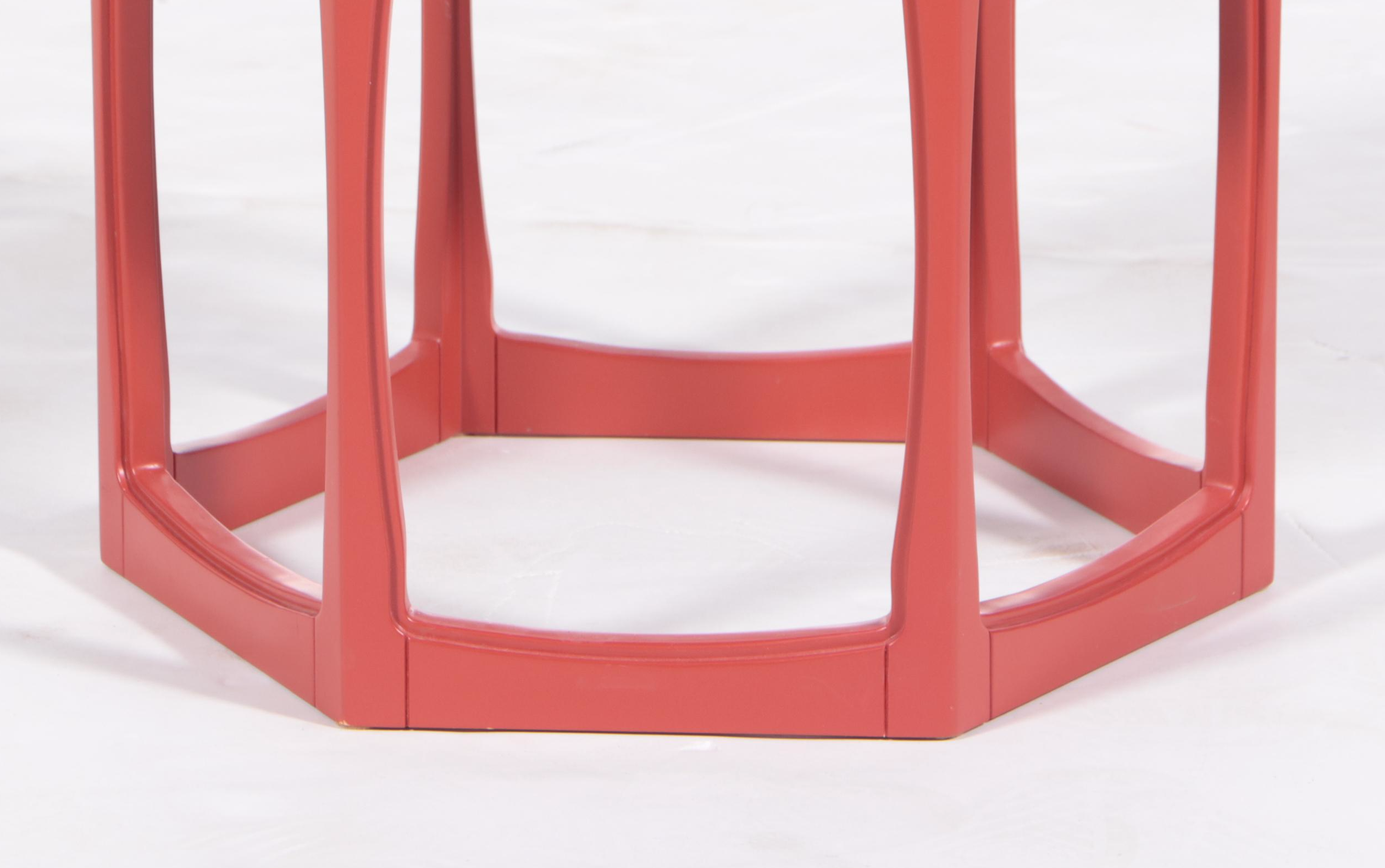 Pair of Bunny Williams for Ballard Designs "Cornwall" Hexagonal Side Tables