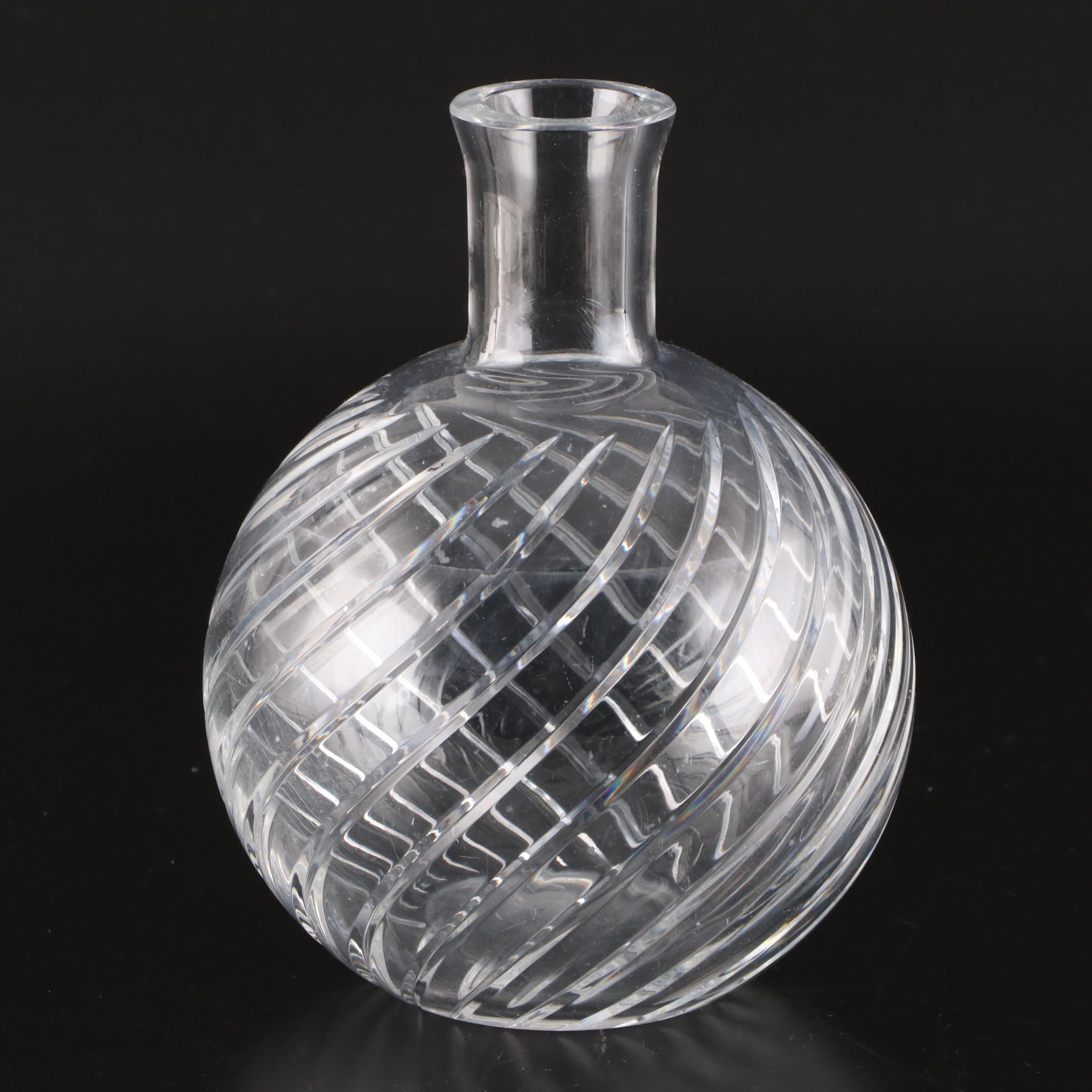 Baccarat "Cyclades" Crystal Vase and "Perfection" Crystal Ice Bucket