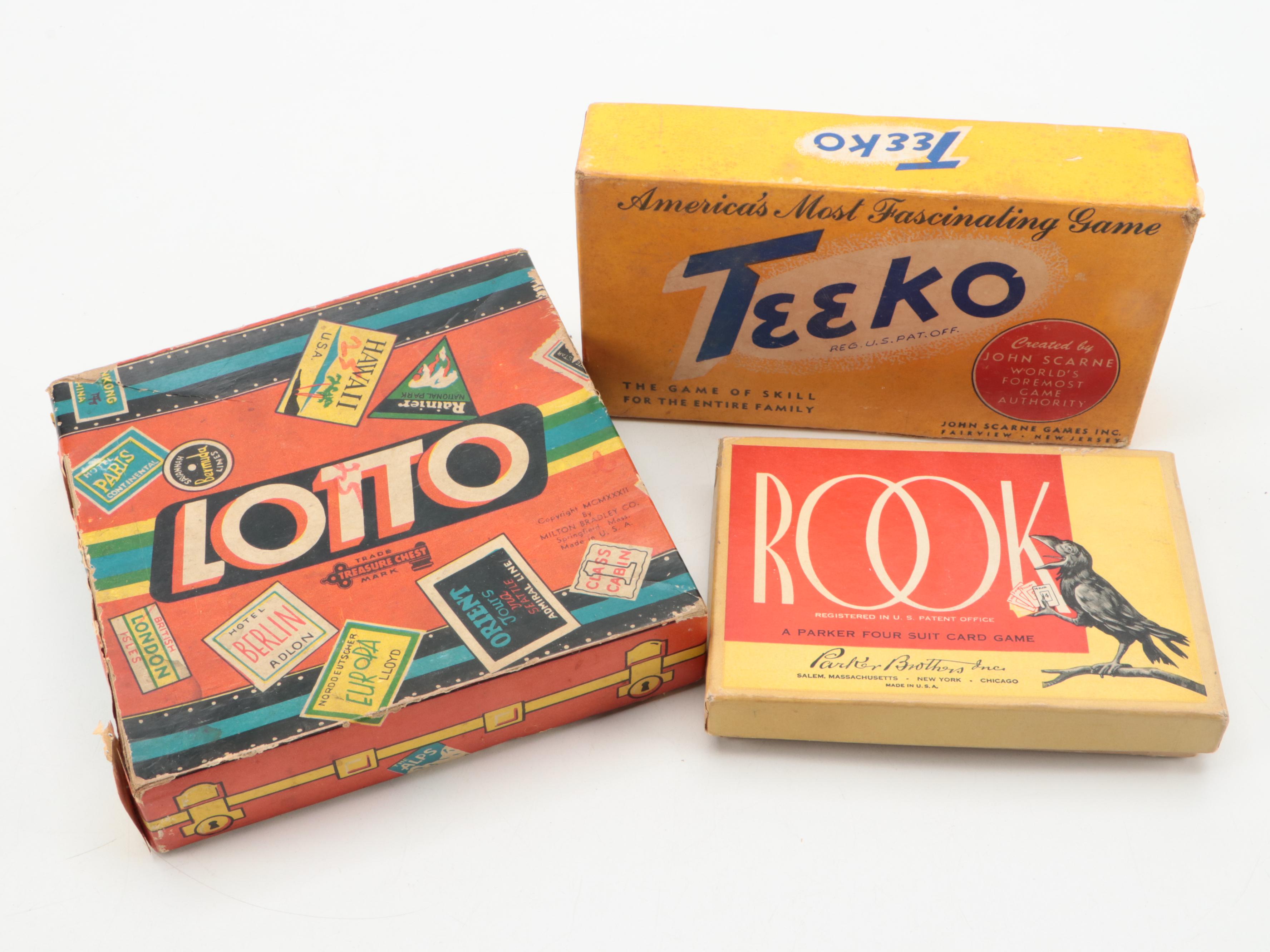 Sorry!, Clue, Monopoly, Rook, and Other Board Games, Mid 20th Century