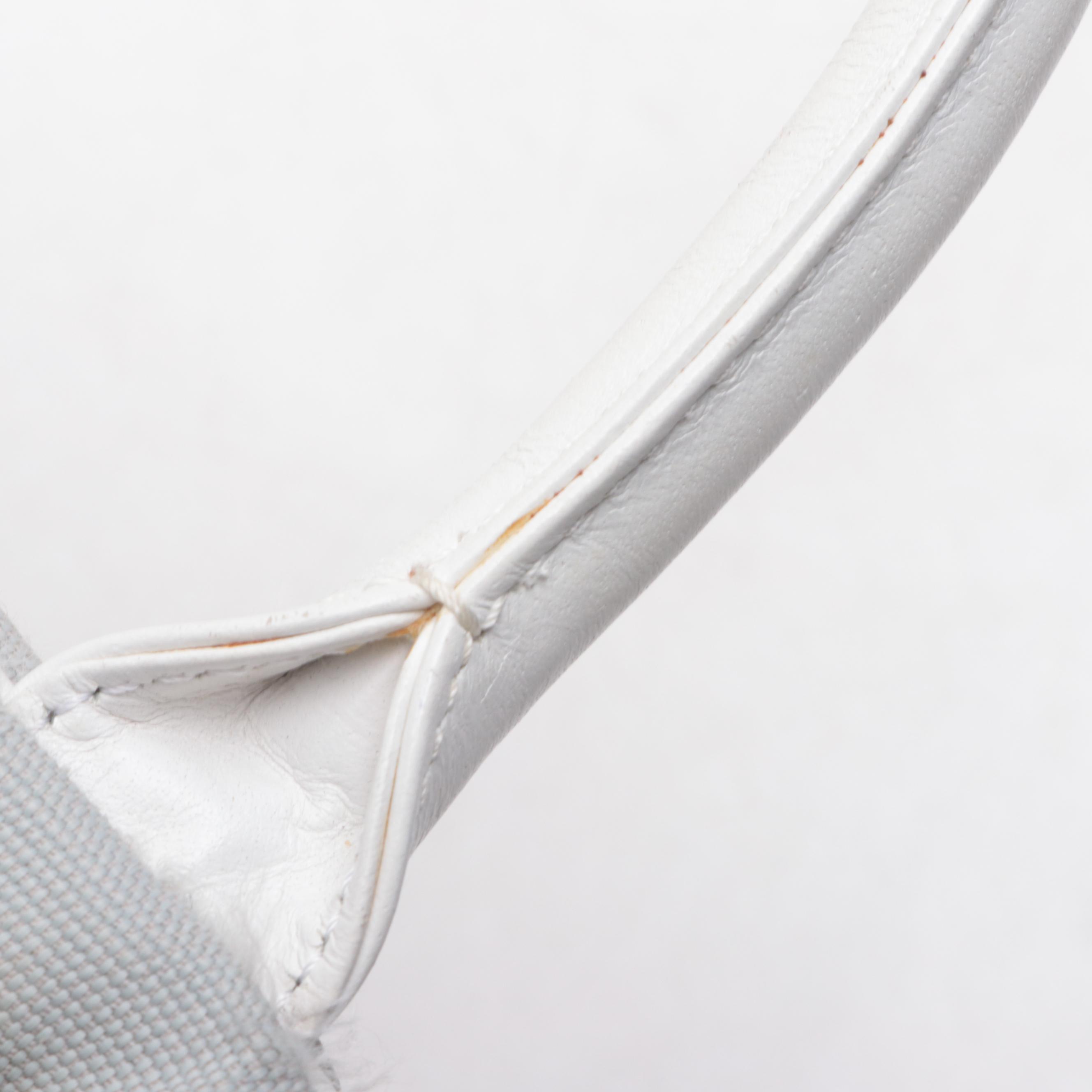 Chanel Logo Bowler Bag in Quilted Canvas and Leather