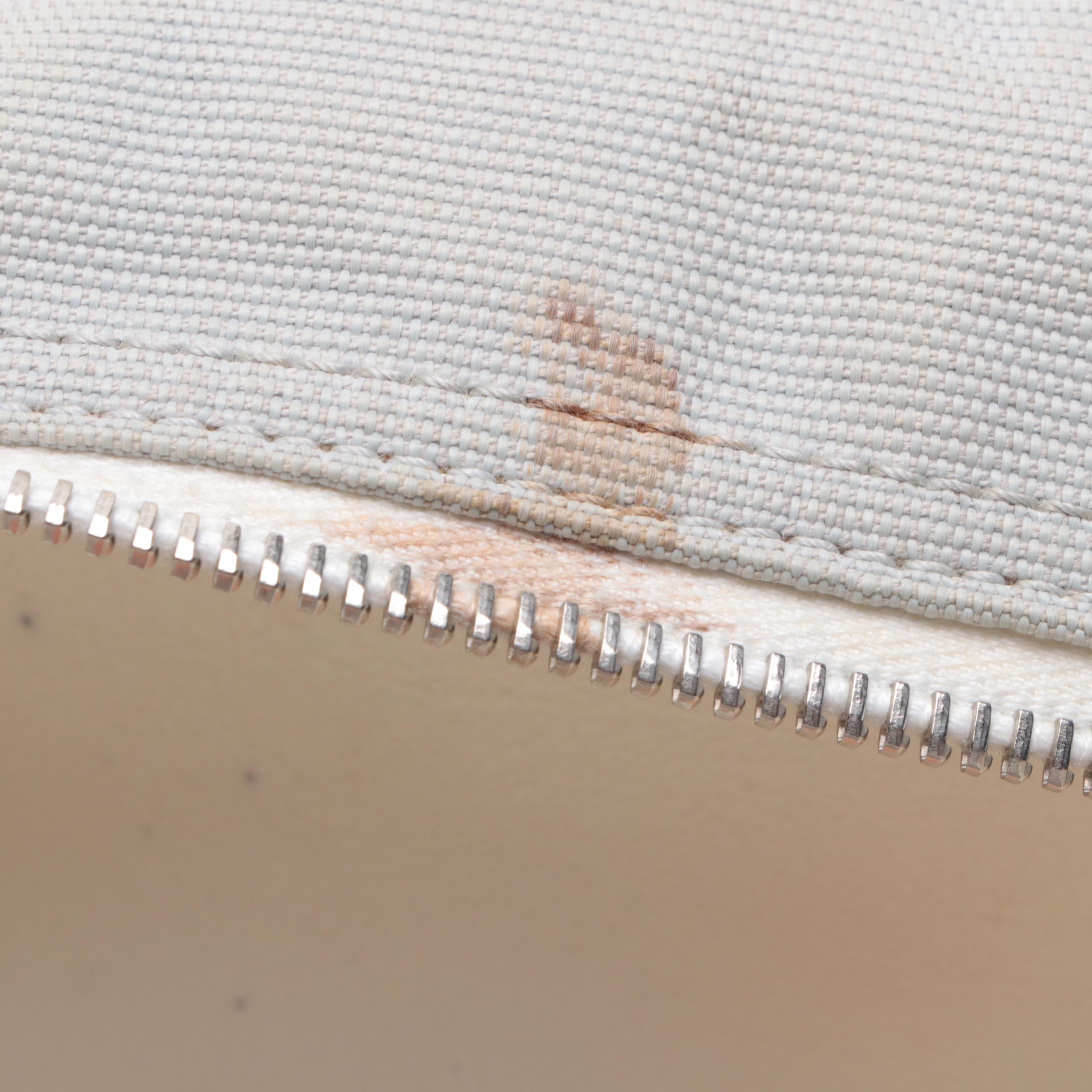 Chanel Logo Bowler Bag in Quilted Canvas and Leather