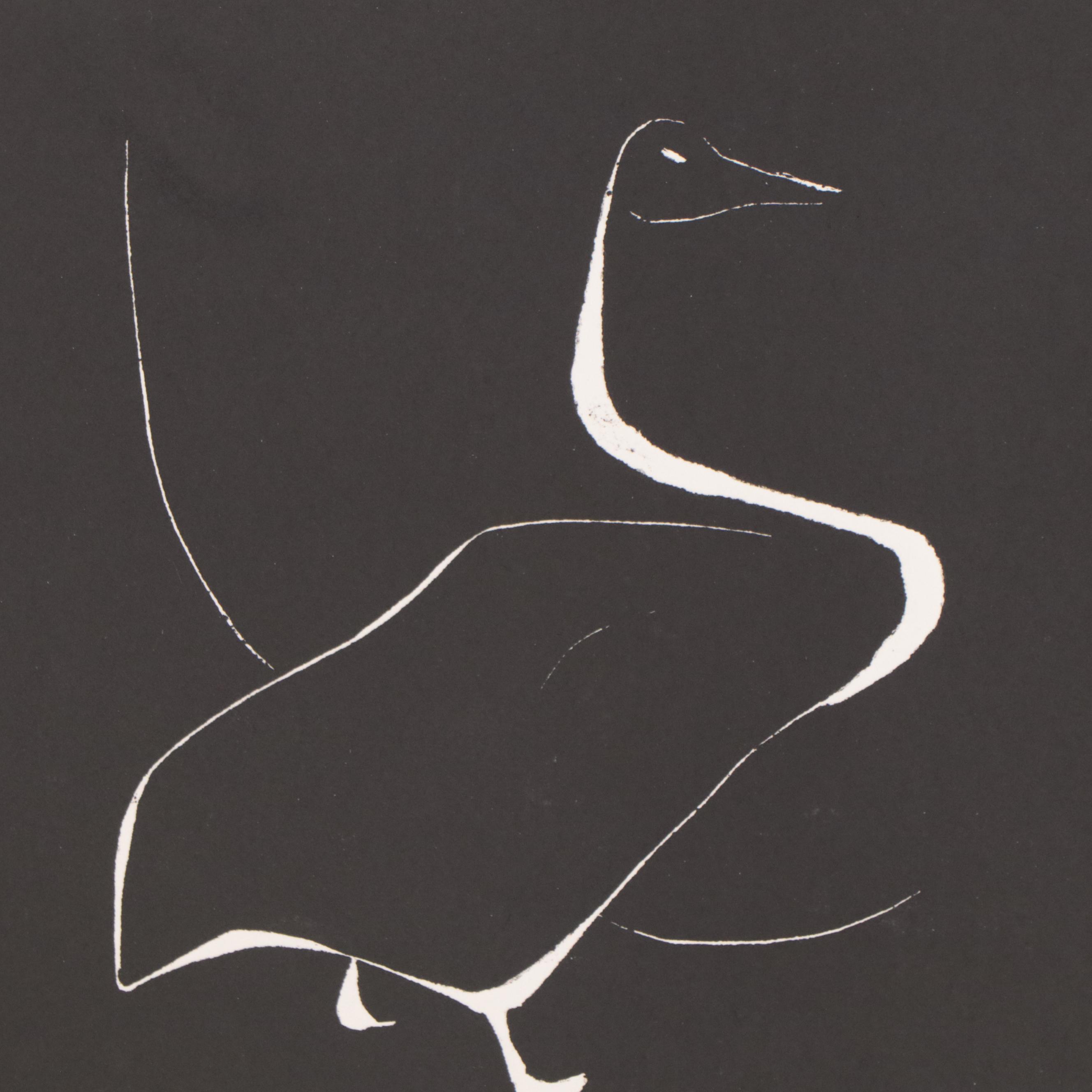 A. David Crown Relief Print "Geese I"