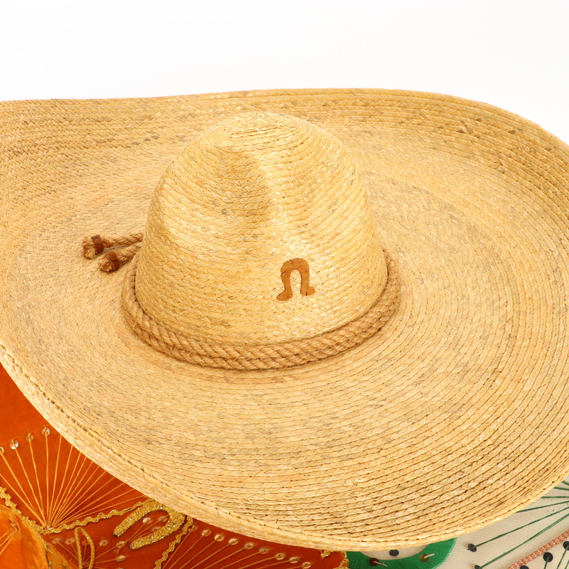 Woven Full Sombrero and Embellished Traditional Mariachi Sombreros