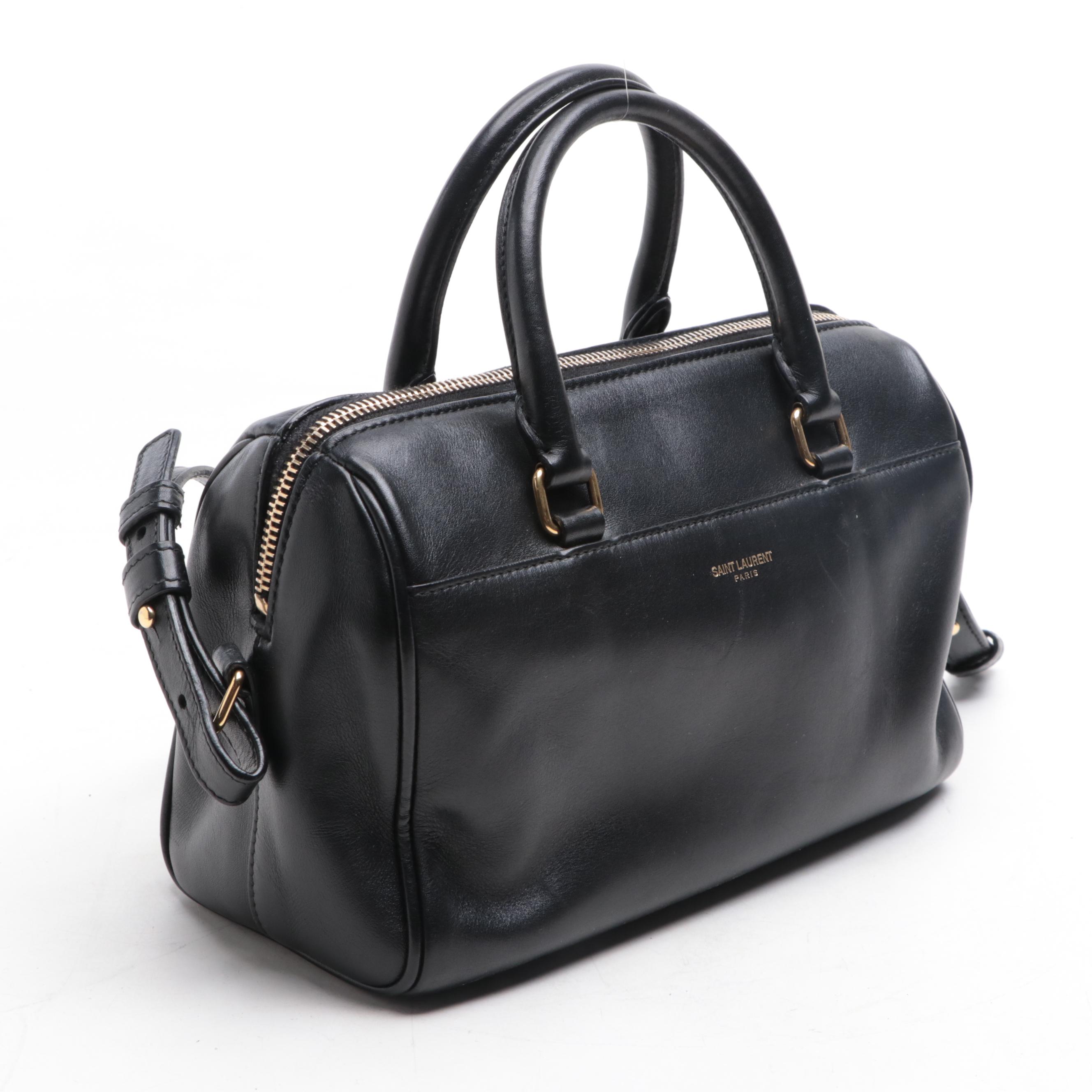 Saint Laurent Classic Baby Duffle Bag in Leather