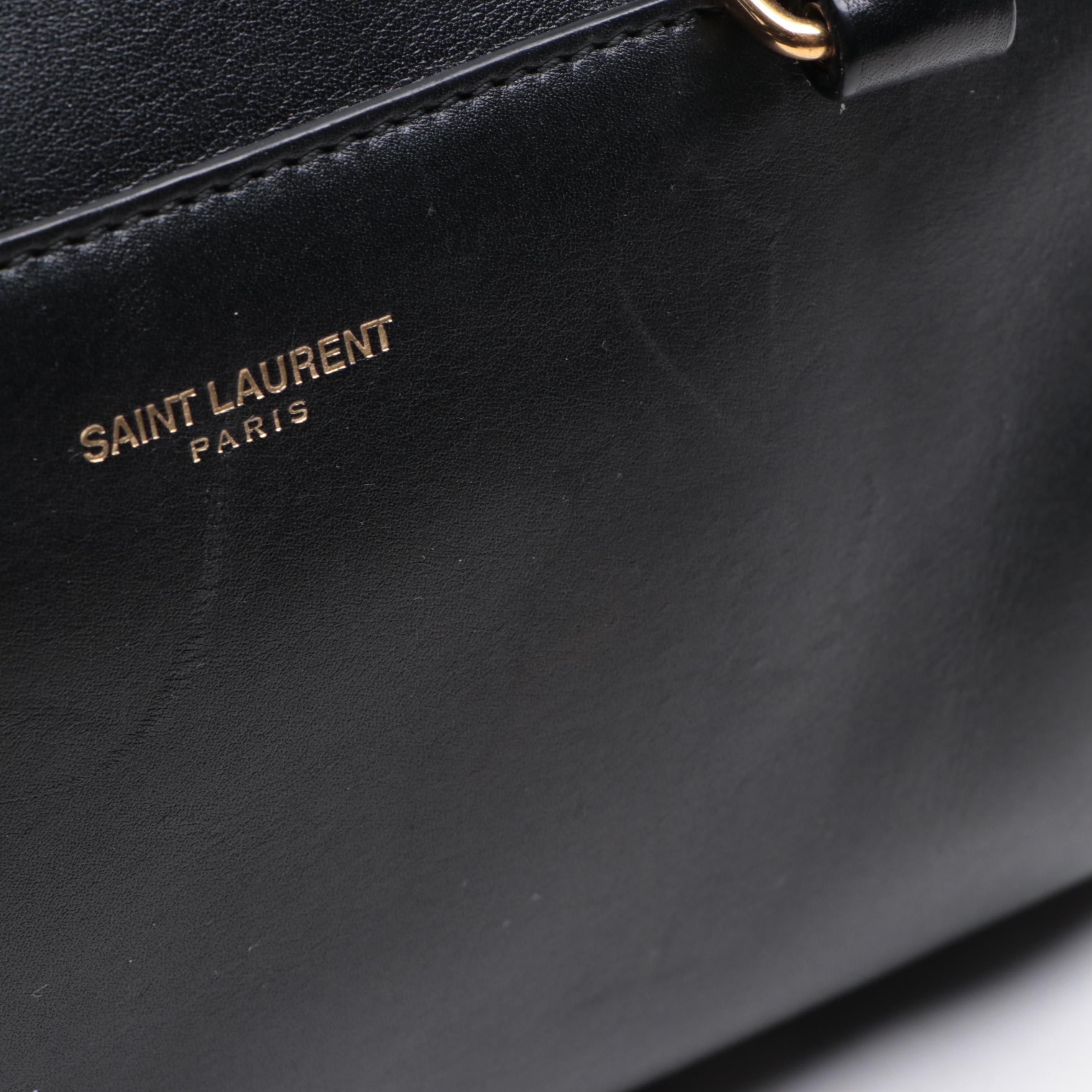 Saint Laurent Classic Baby Duffle Bag in Leather