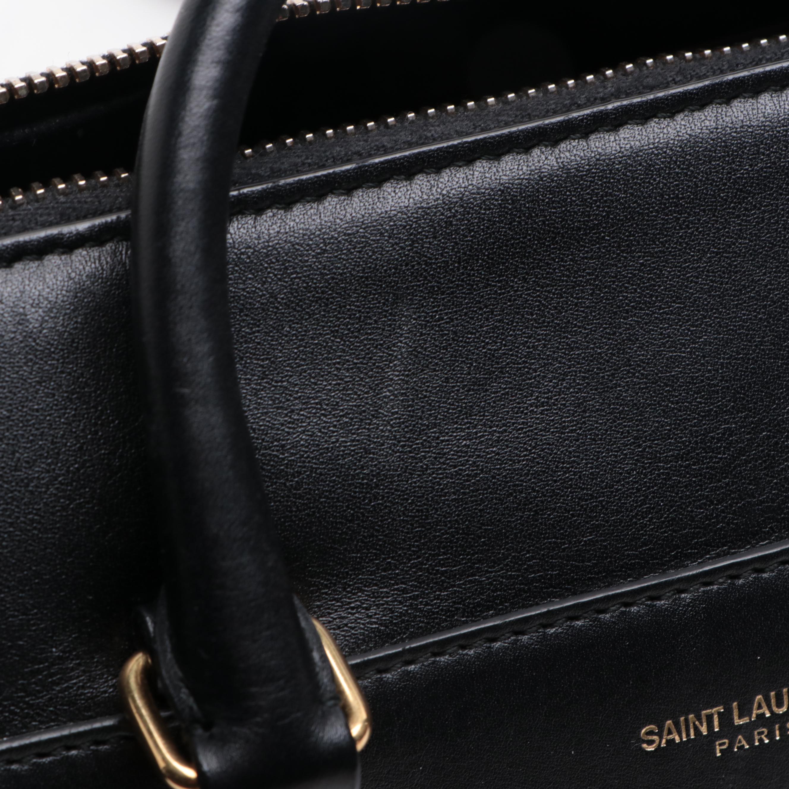 Saint Laurent Classic Baby Duffle Bag in Leather