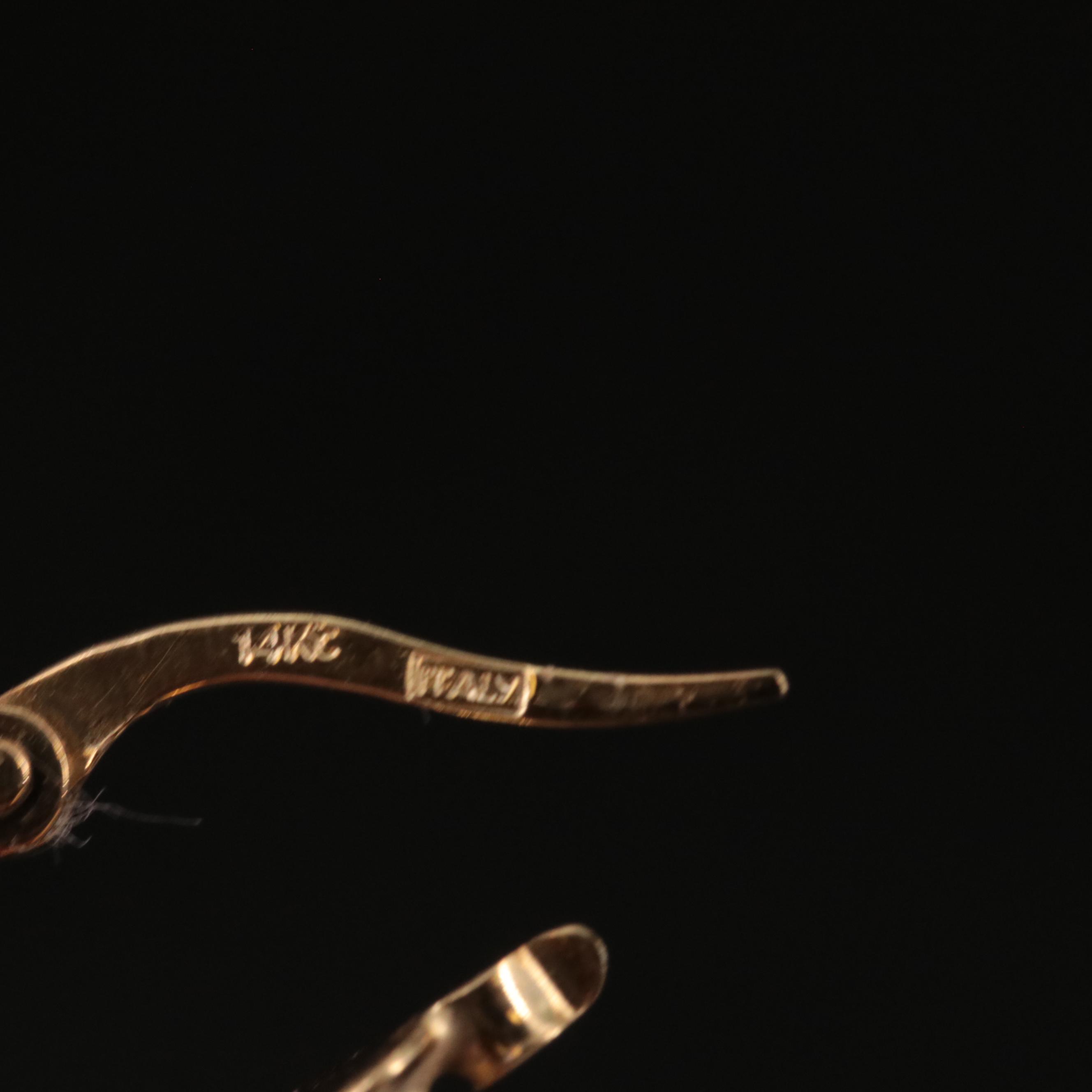 14K Triple Woven Hoop Earrings