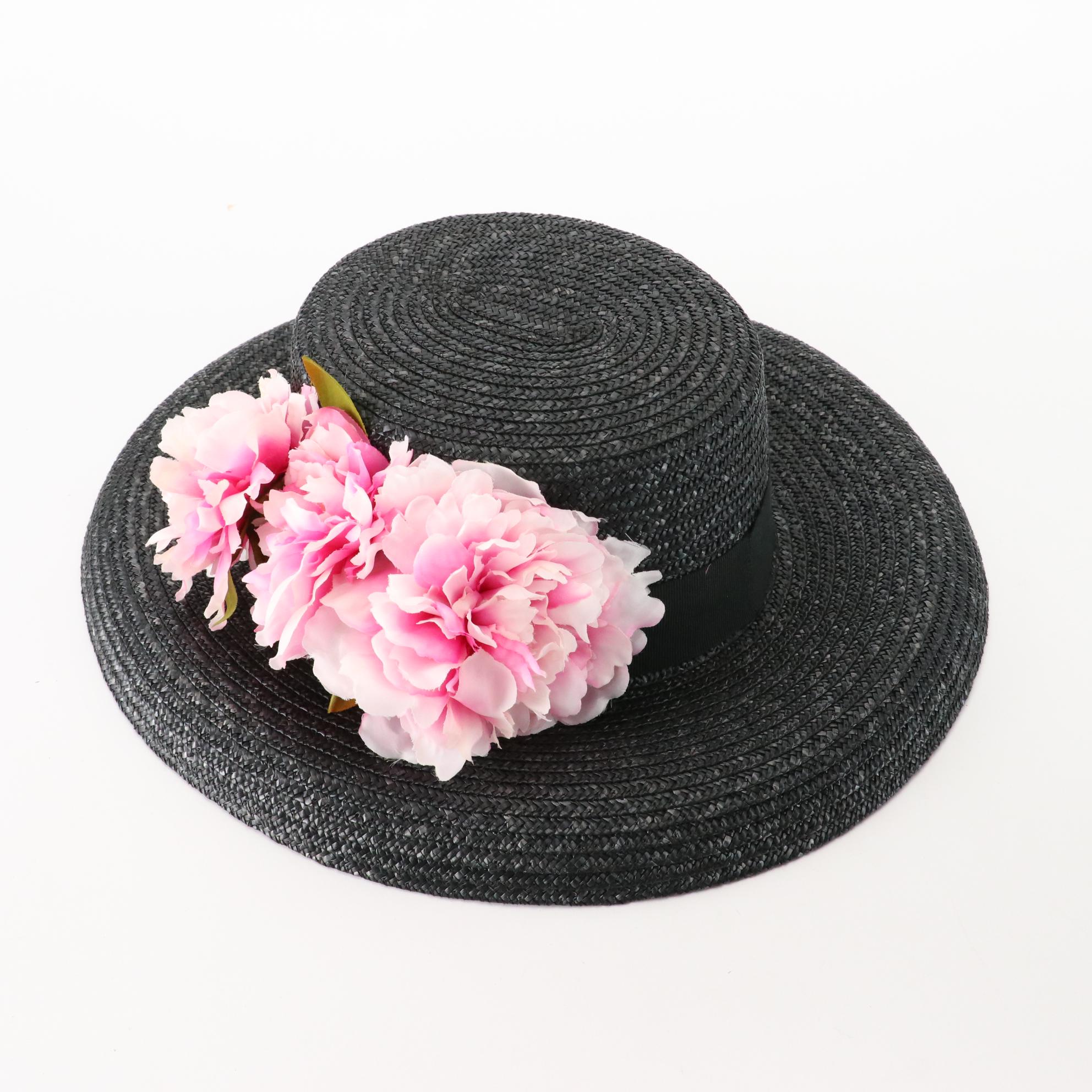 Madcaps and Nordstrom Woven Straw Hats with Hat Box