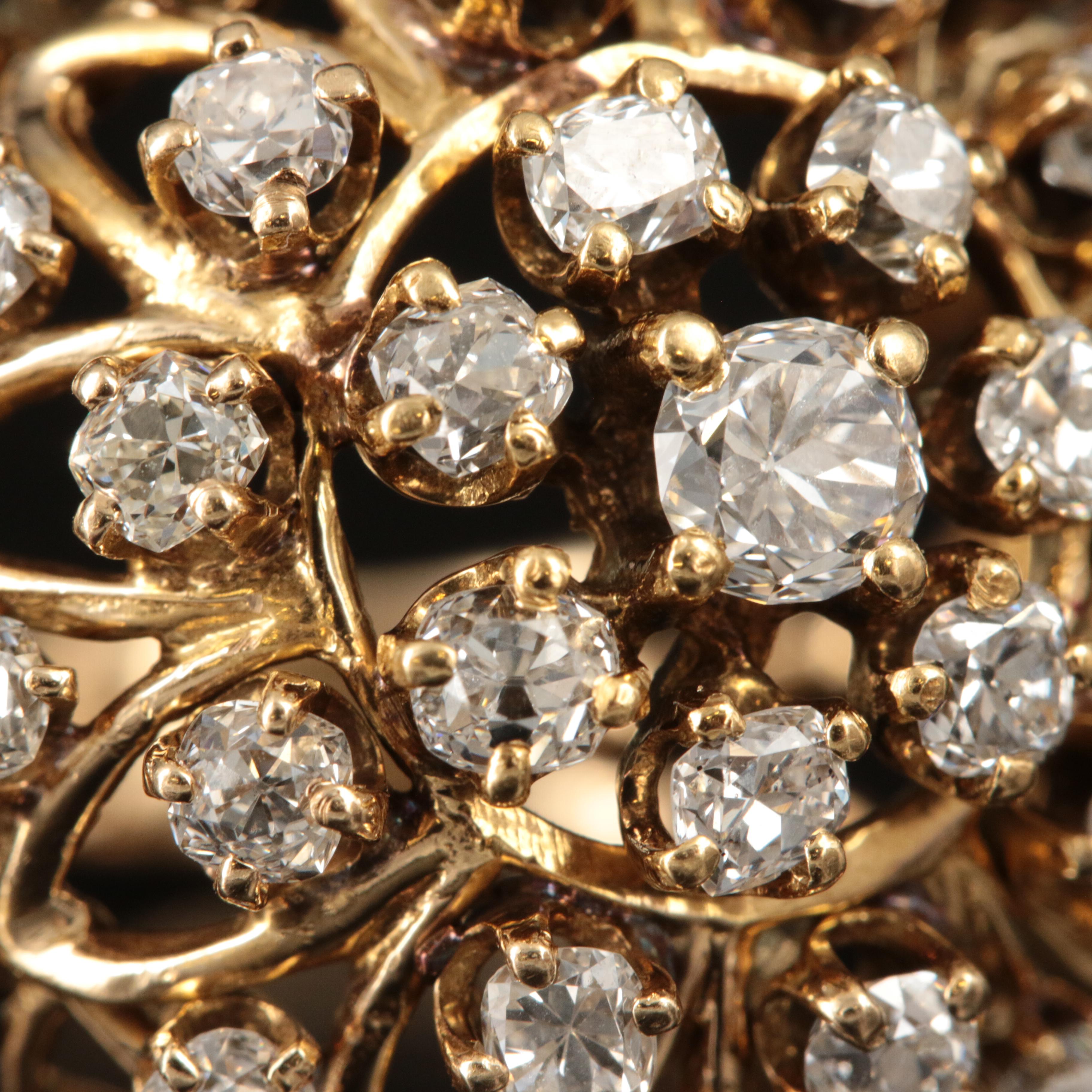 14K 2.64 CTW Diamond Dome Ring