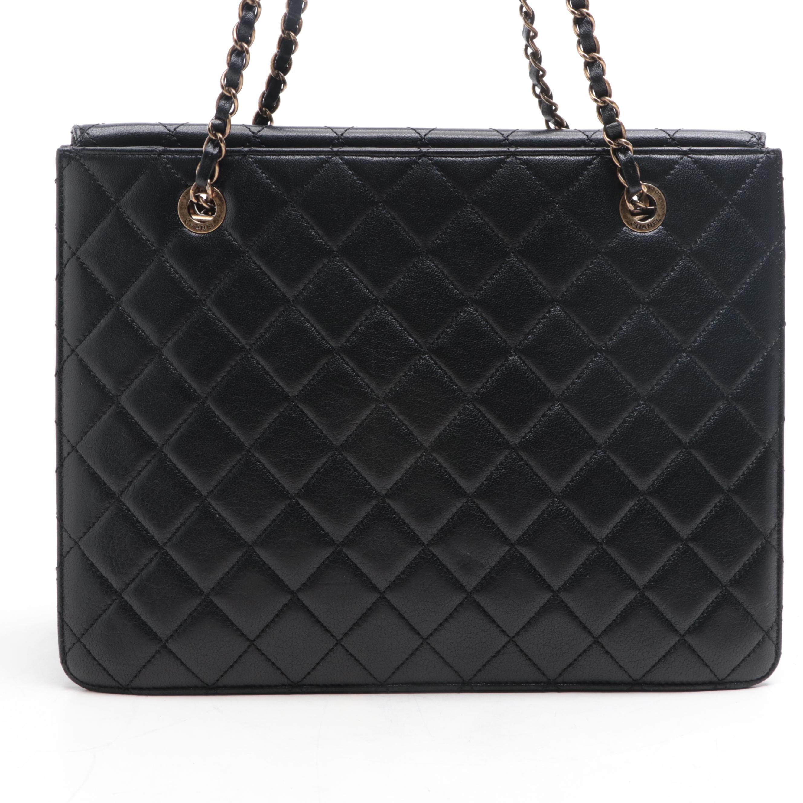 Chanel Beauty Lock Flap Tote Bag Medium in Quilted Leather
