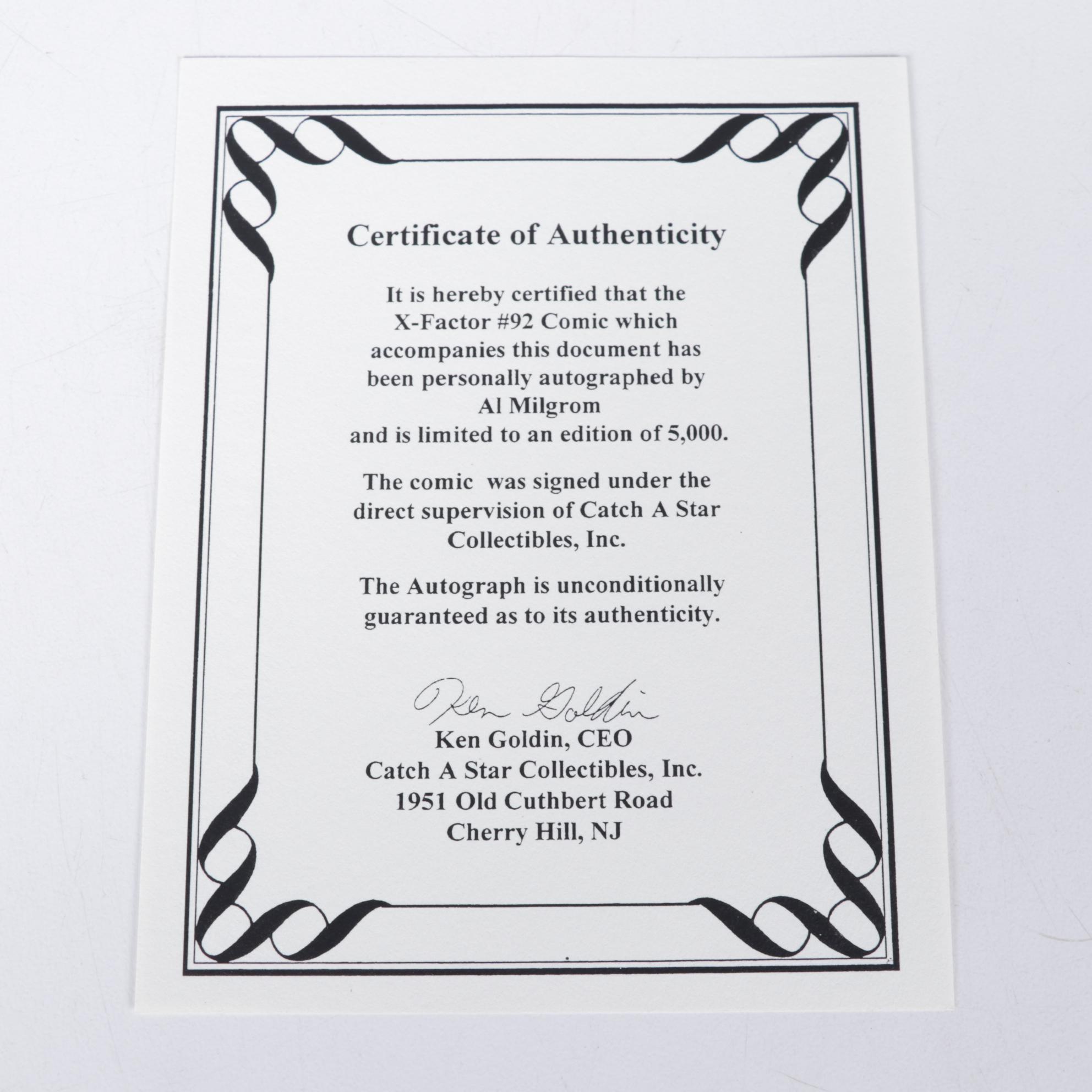 Palmer Signed Avengers, Fabian Signed X-Men, More Signed Comic Books