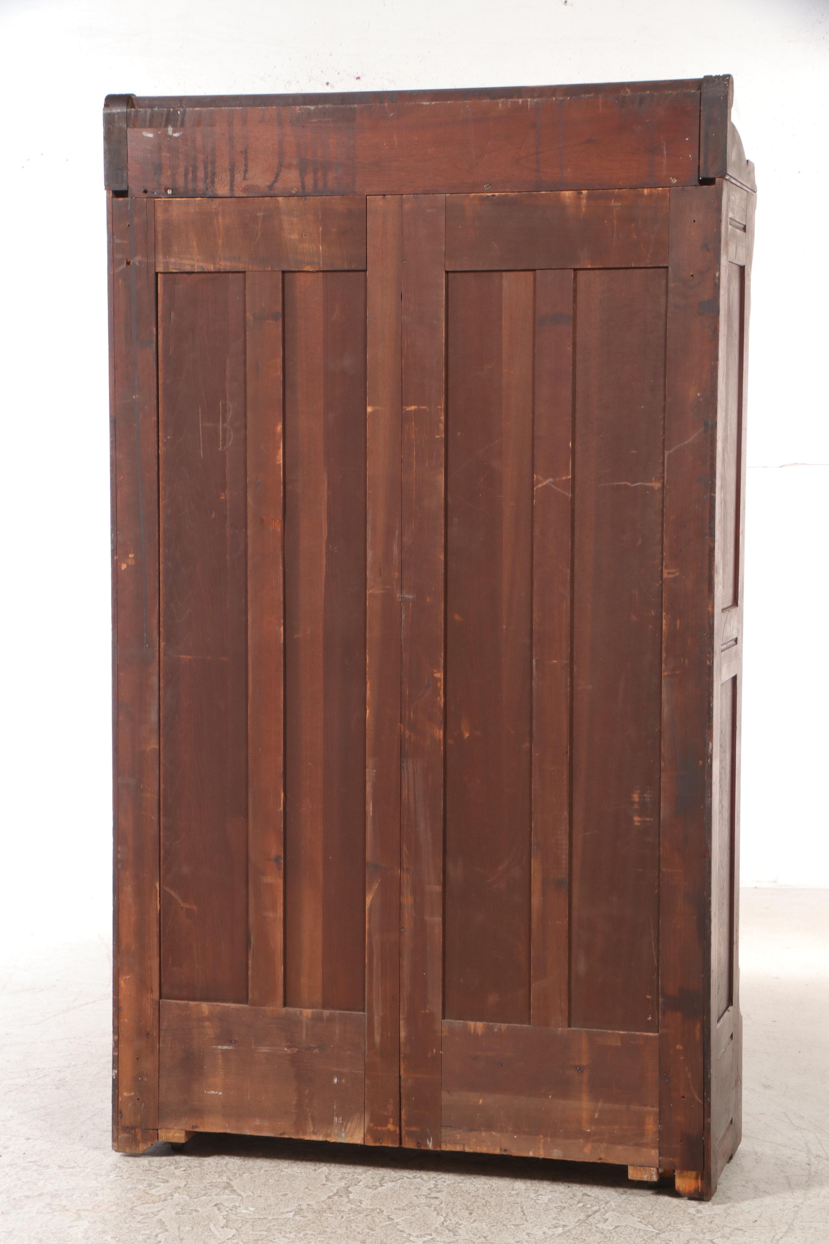 Victorian Walnut and Burl Walnut Bookcase, Late 19th Century