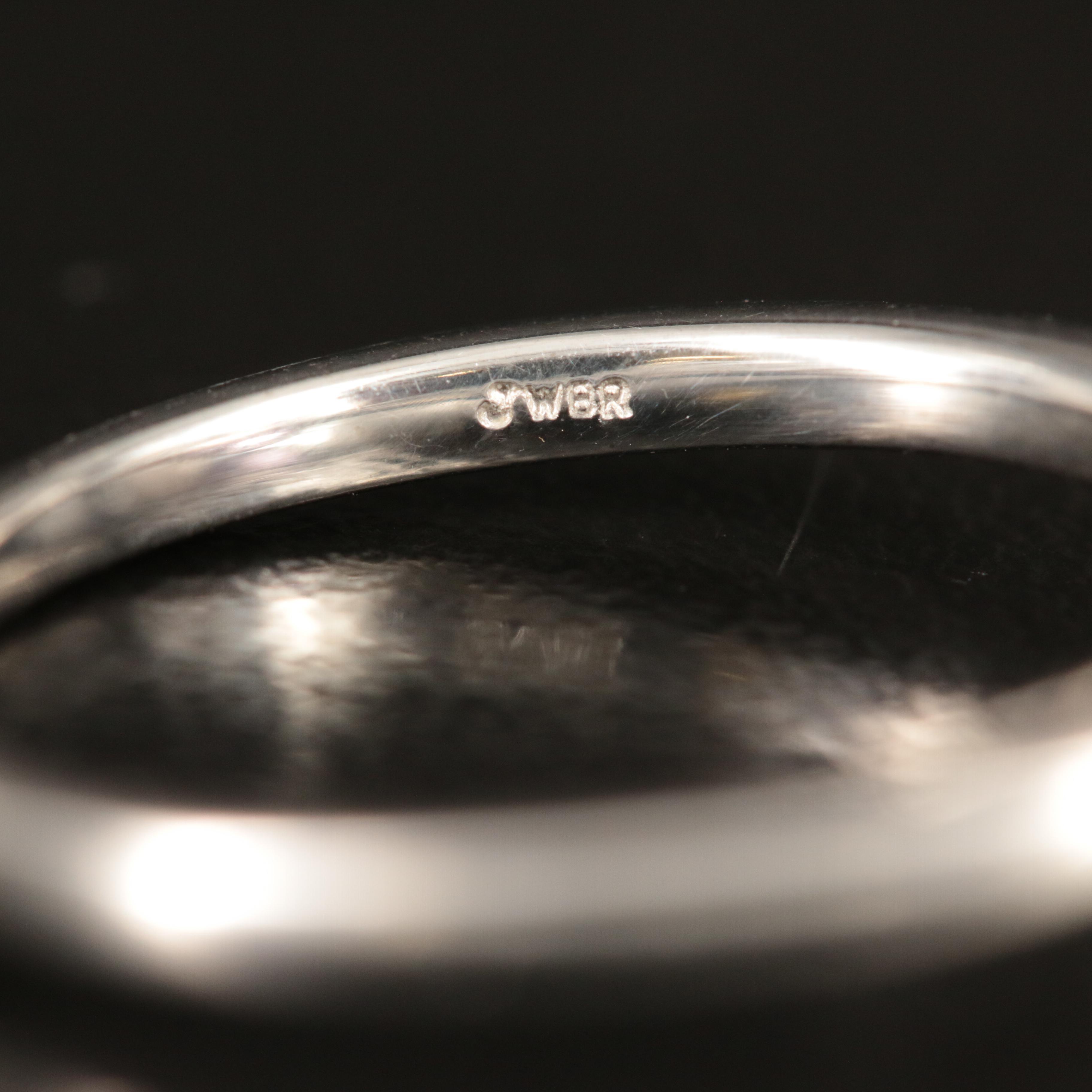 Sterling Amethyst and White Sapphire Ring