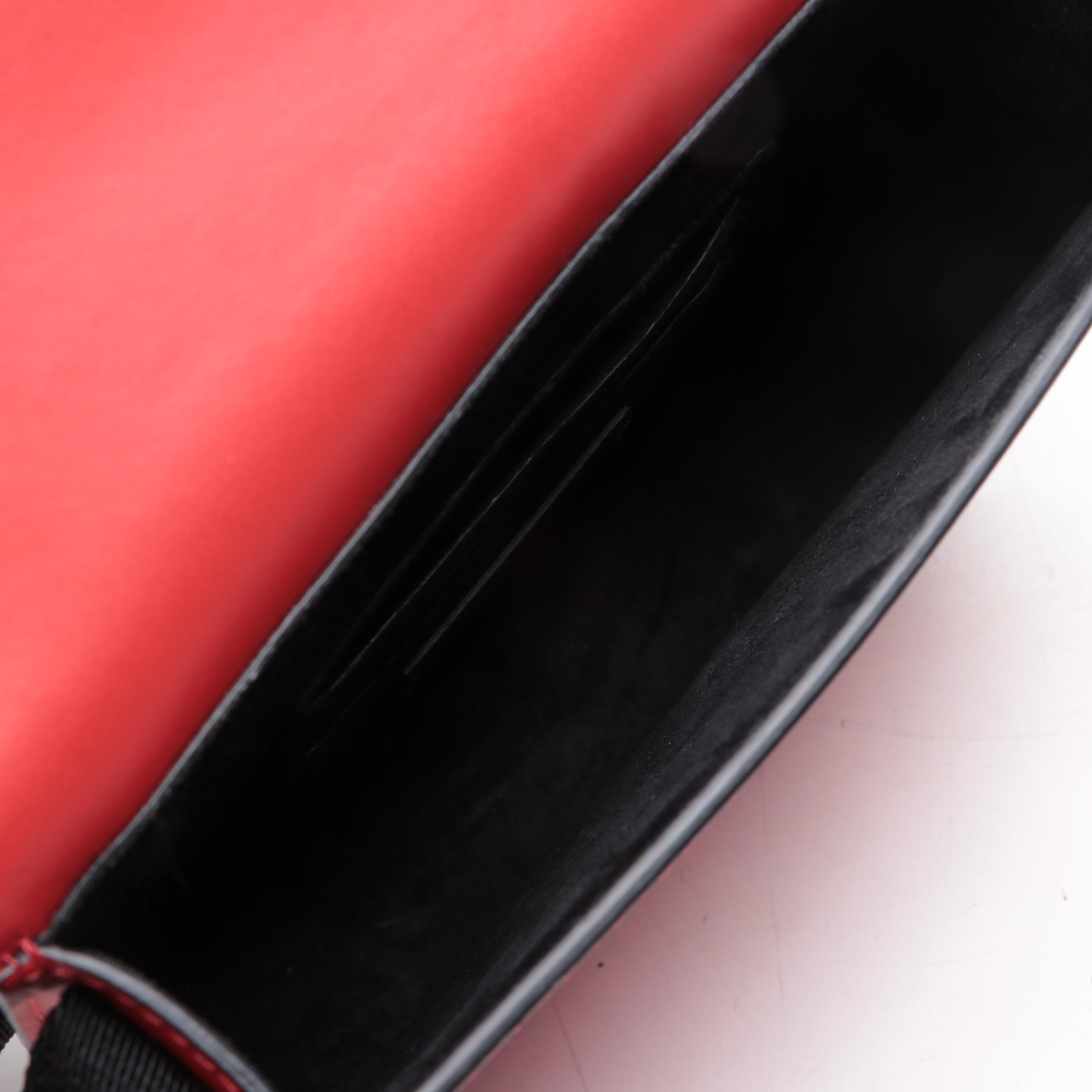 Valentino Supervee Crossbody Bag Small in Leather with Web Straps