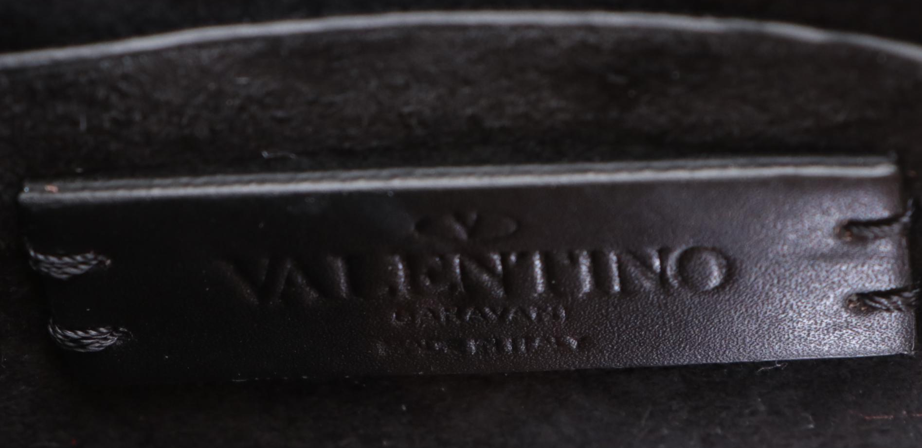 Valentino Supervee Crossbody Bag Small in Leather with Web Straps