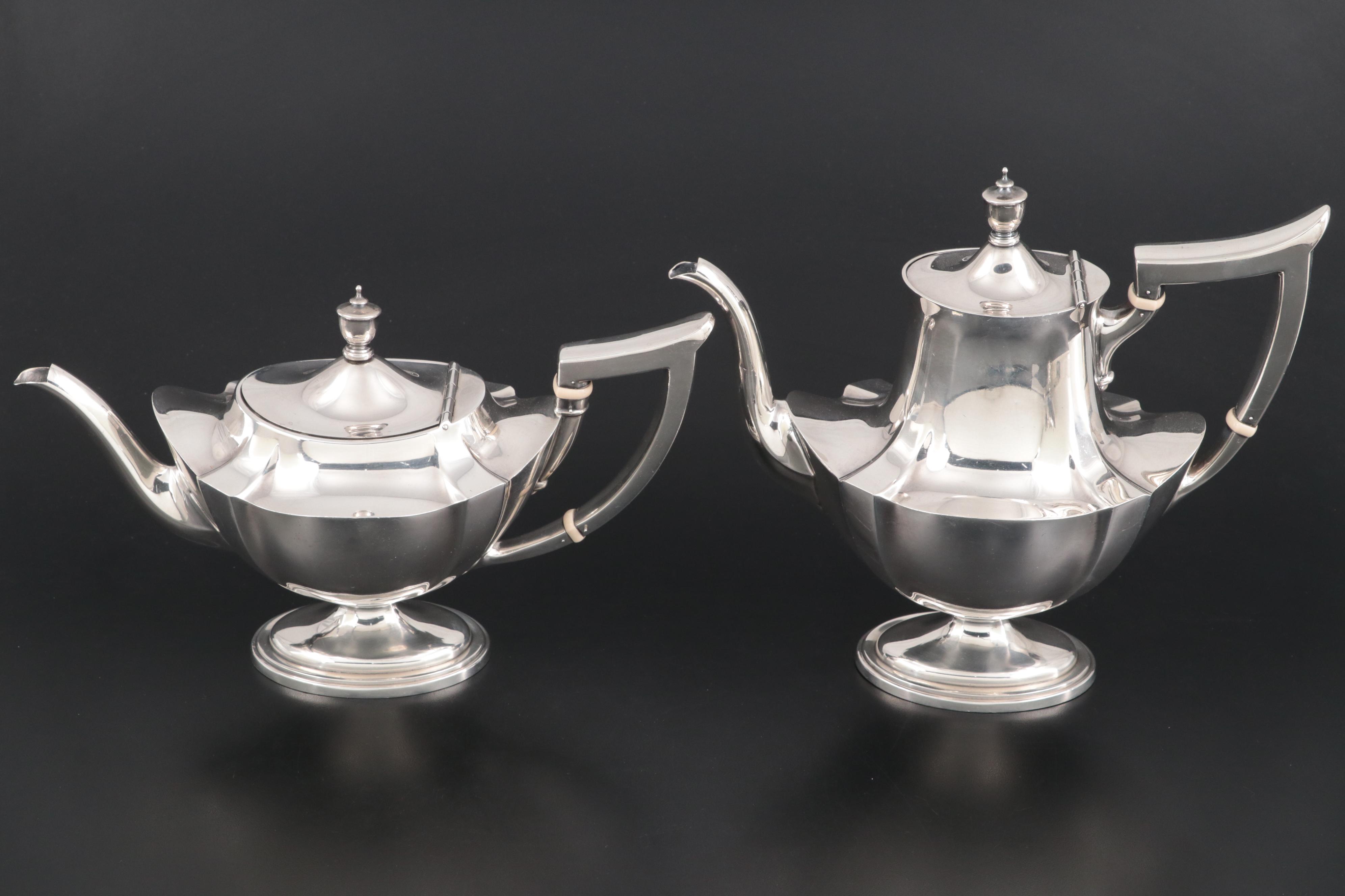 Gorham "Plymouth" Sterling Silver Tea and Coffee Service, 1944