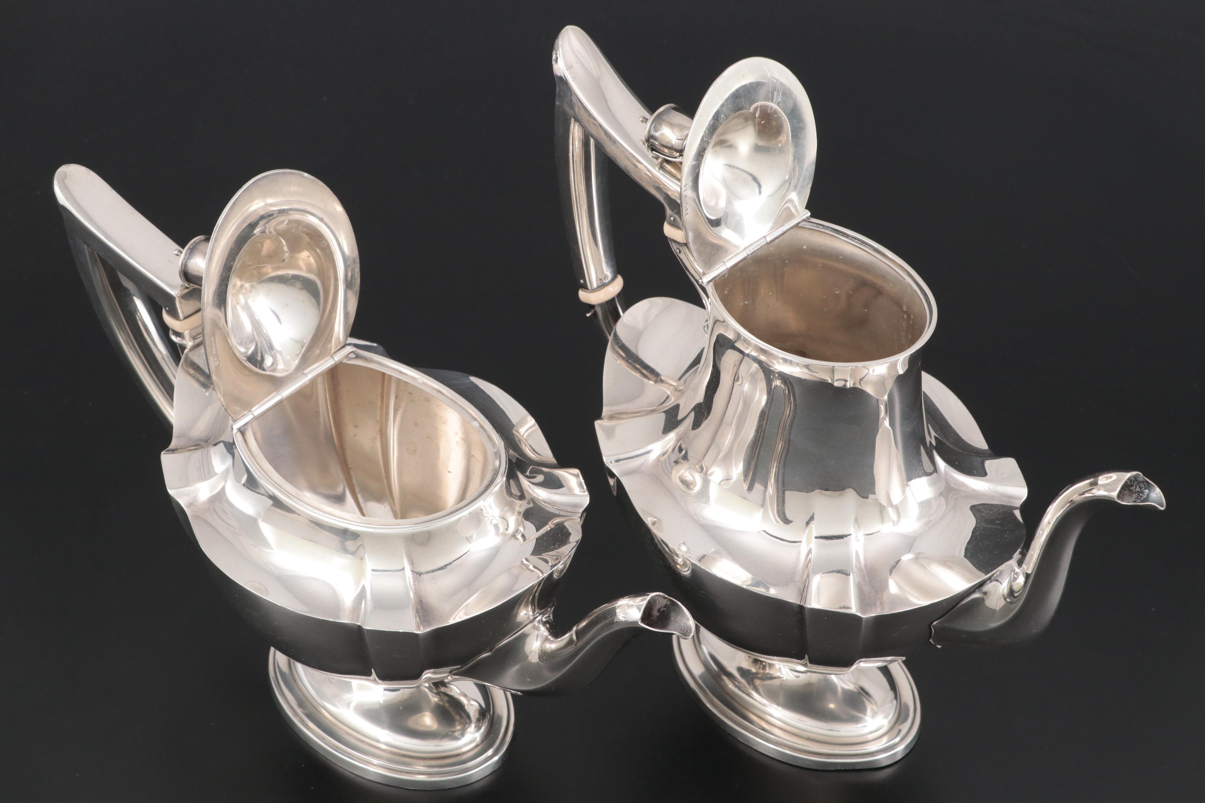 Gorham "Plymouth" Sterling Silver Tea and Coffee Service, 1944
