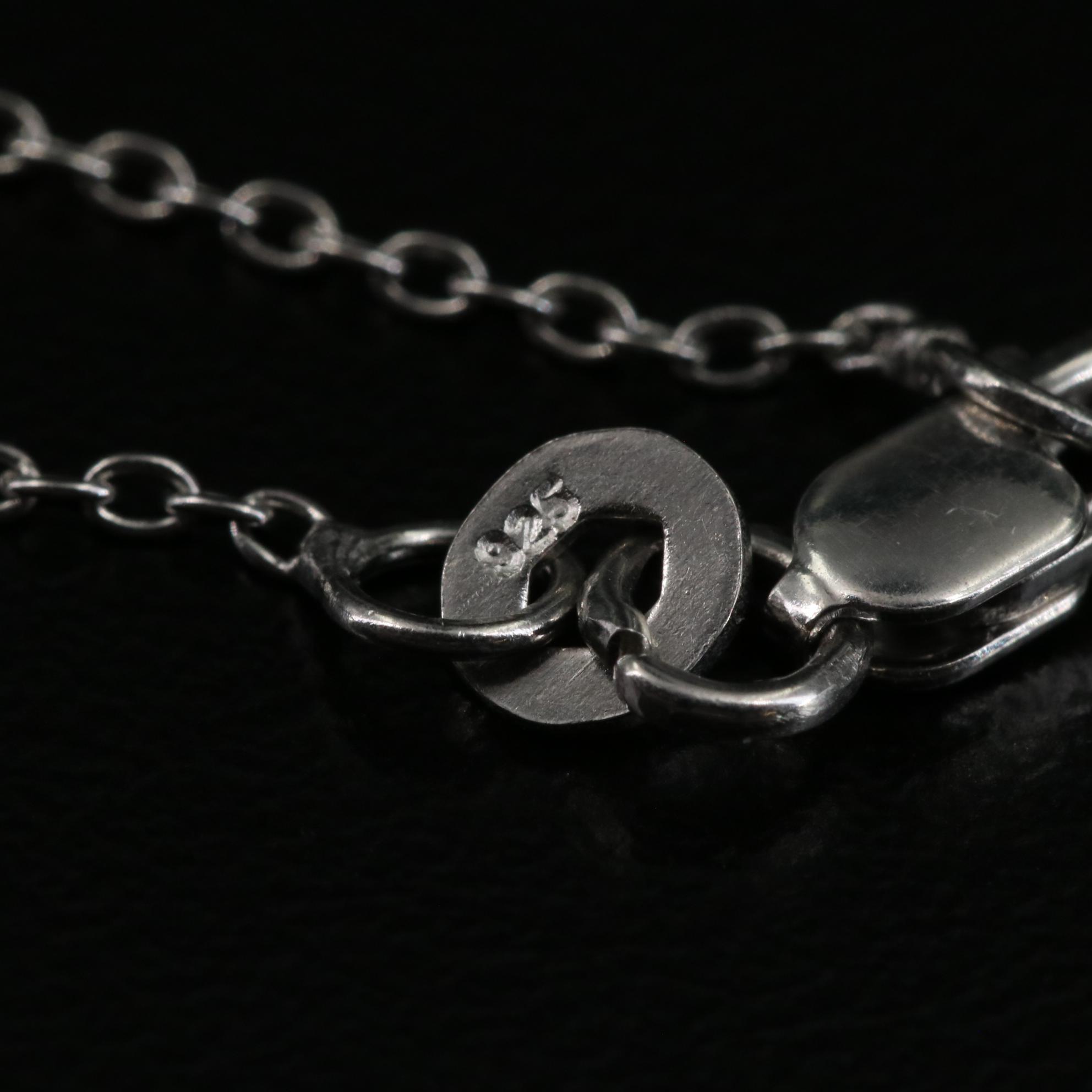 Sterling White Topaz Pendant Necklace