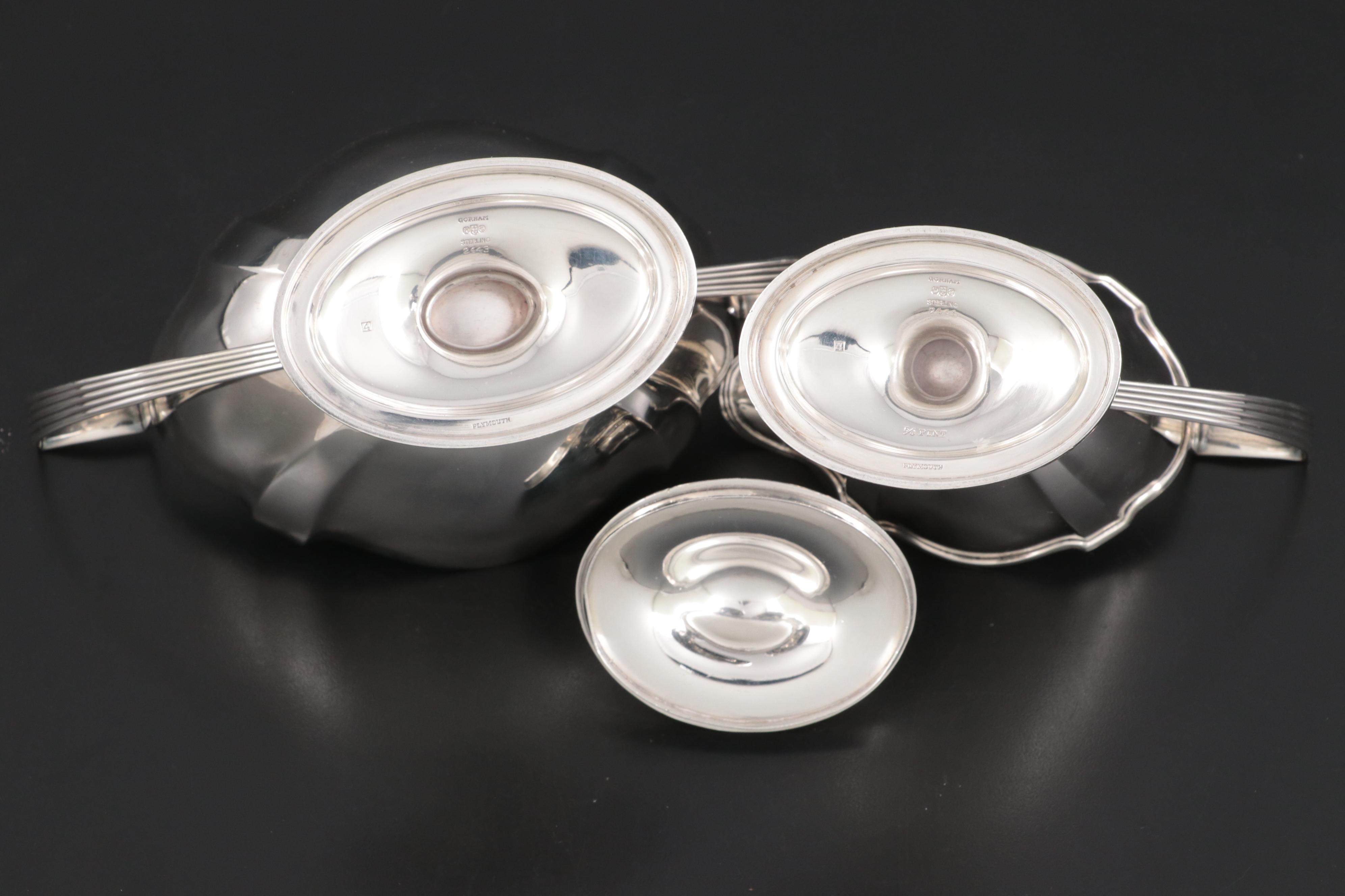 Gorham "Plymouth" Sterling Silver Tea and Coffee Service, 1944