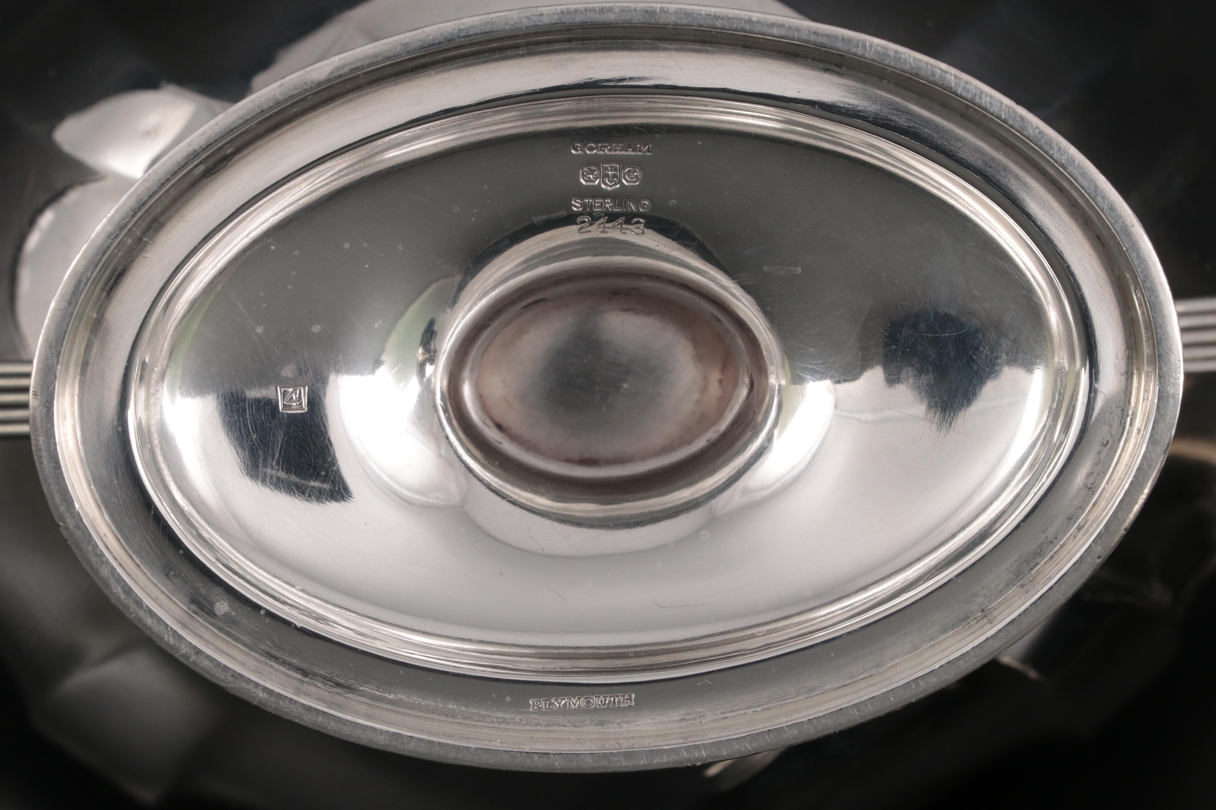 Gorham "Plymouth" Sterling Silver Tea and Coffee Service, 1944