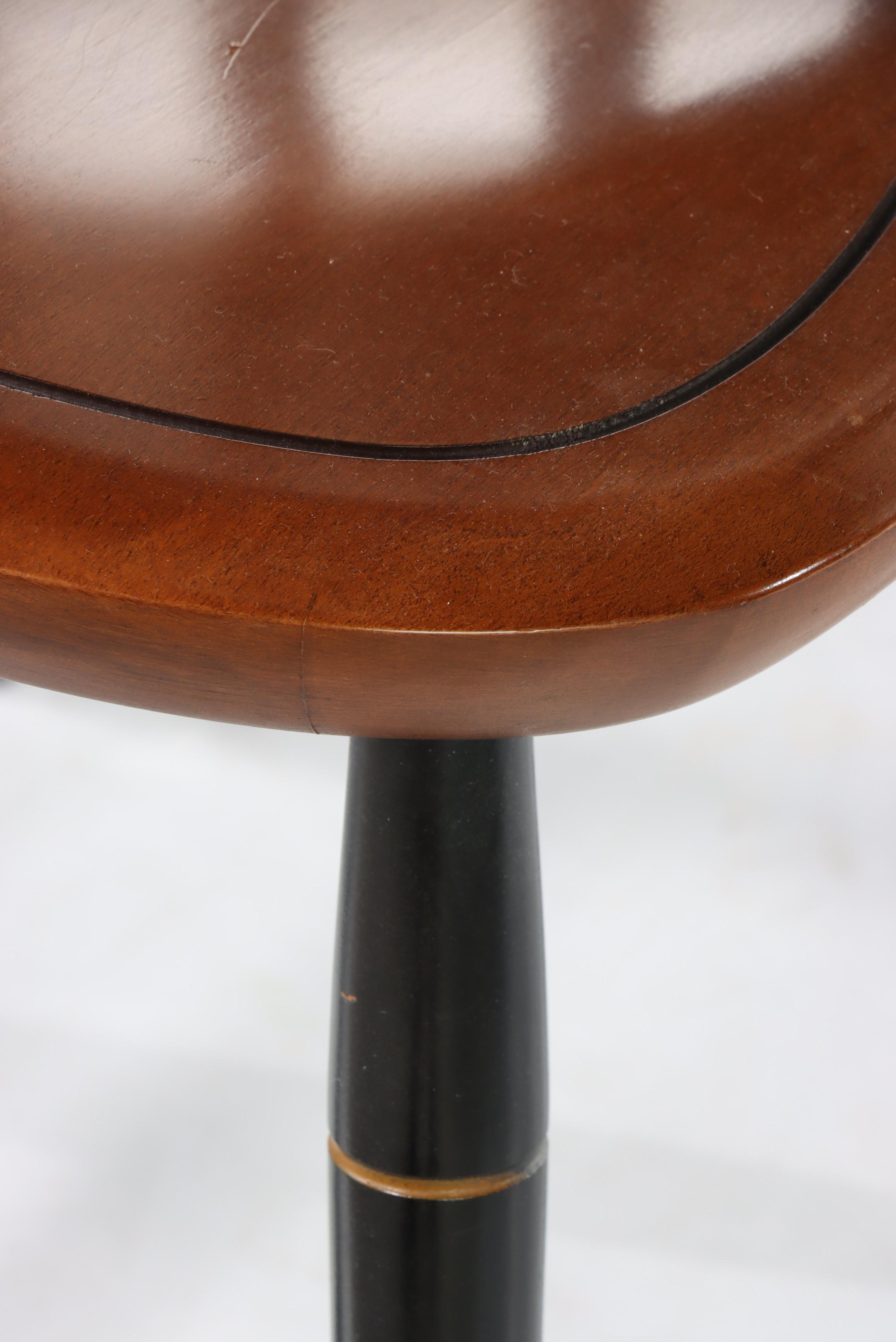 Pair of L. Hitchcock Maple, Ebonized, and Gilt-Stenciled "Fancy" Side Chairs