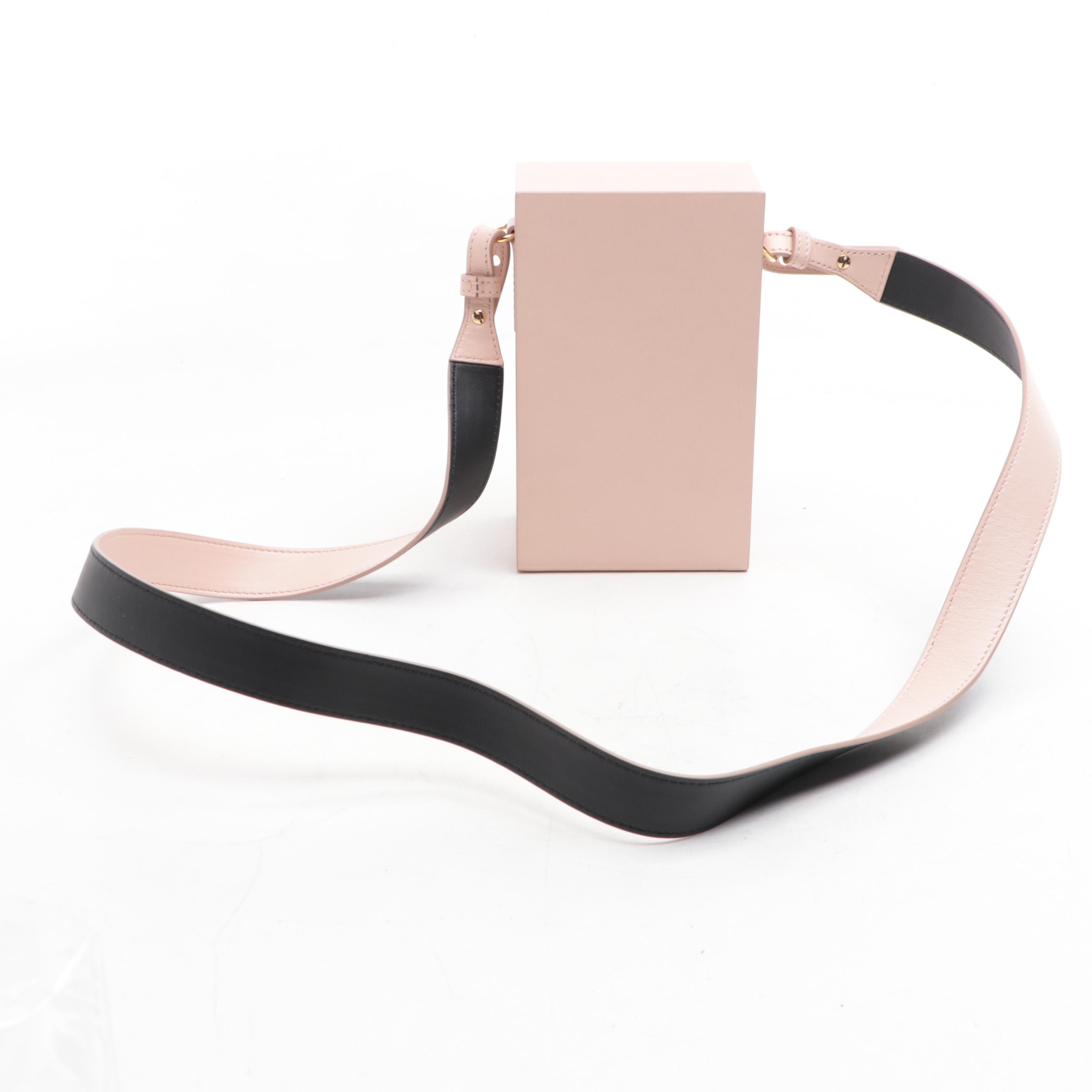 Fendi Vertical Box Shoulder Bag in Leather