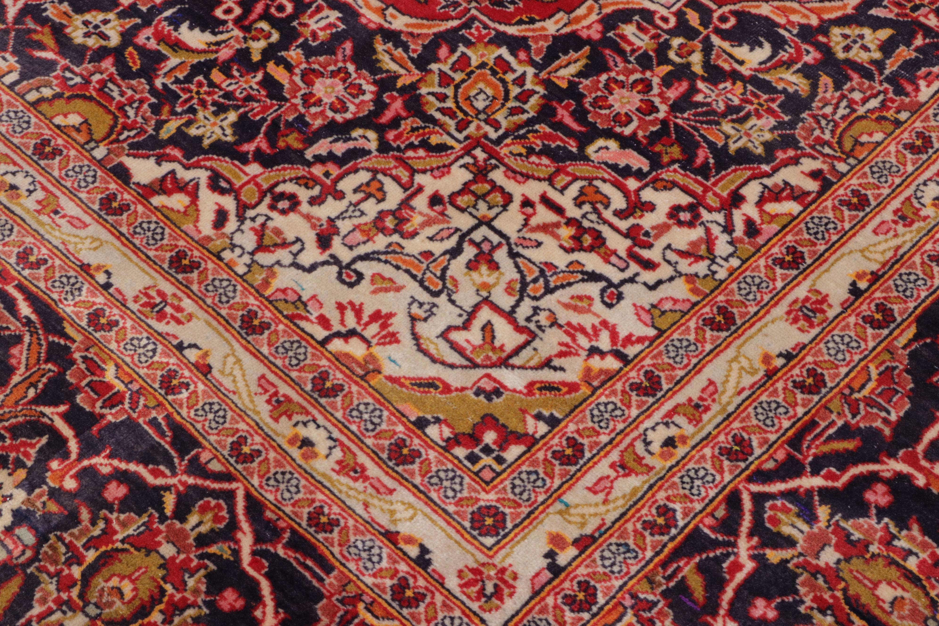 9'7 x 13'5 Hand-Knotted Persian Kashan Area Rug