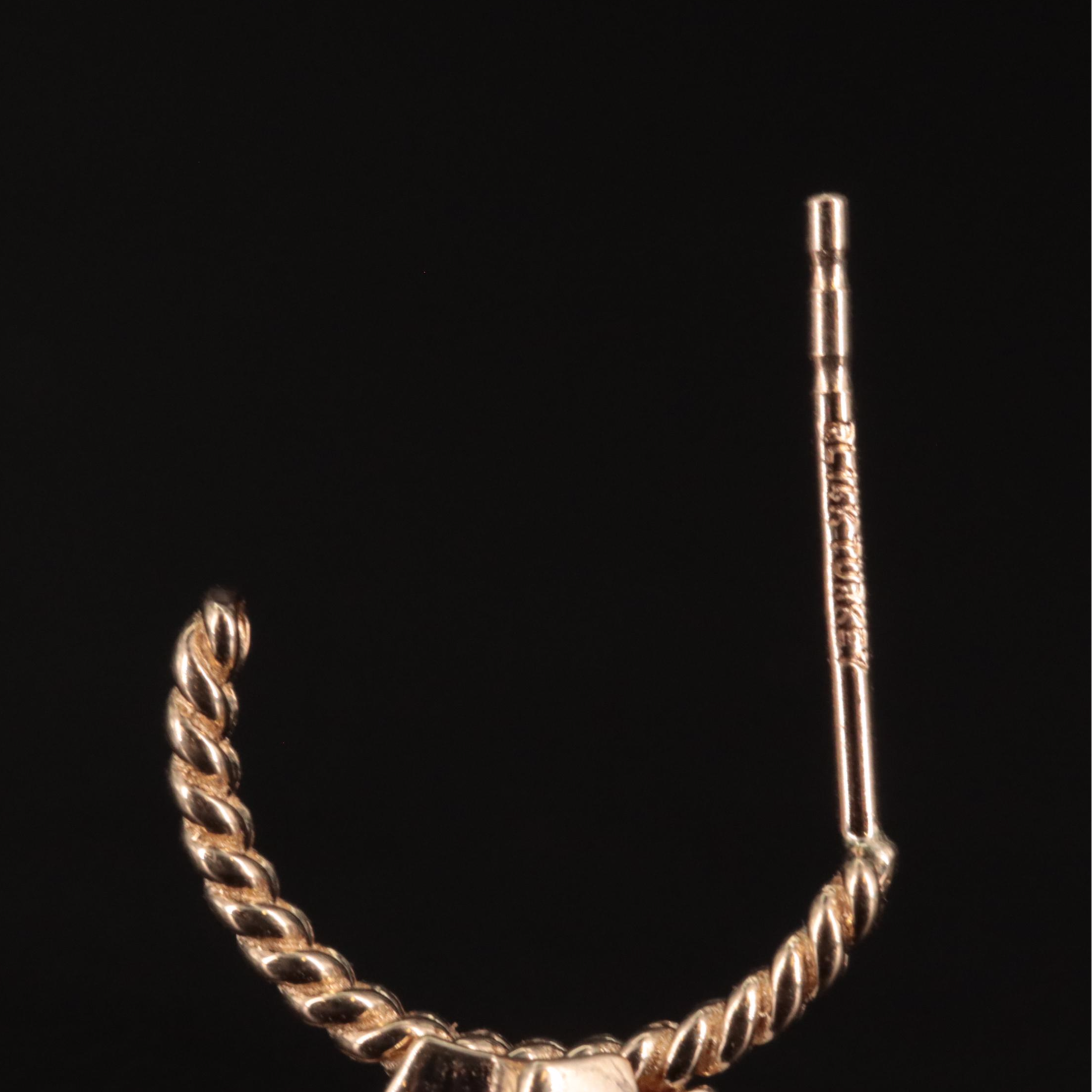 14K J Hoop Zipper Earrings