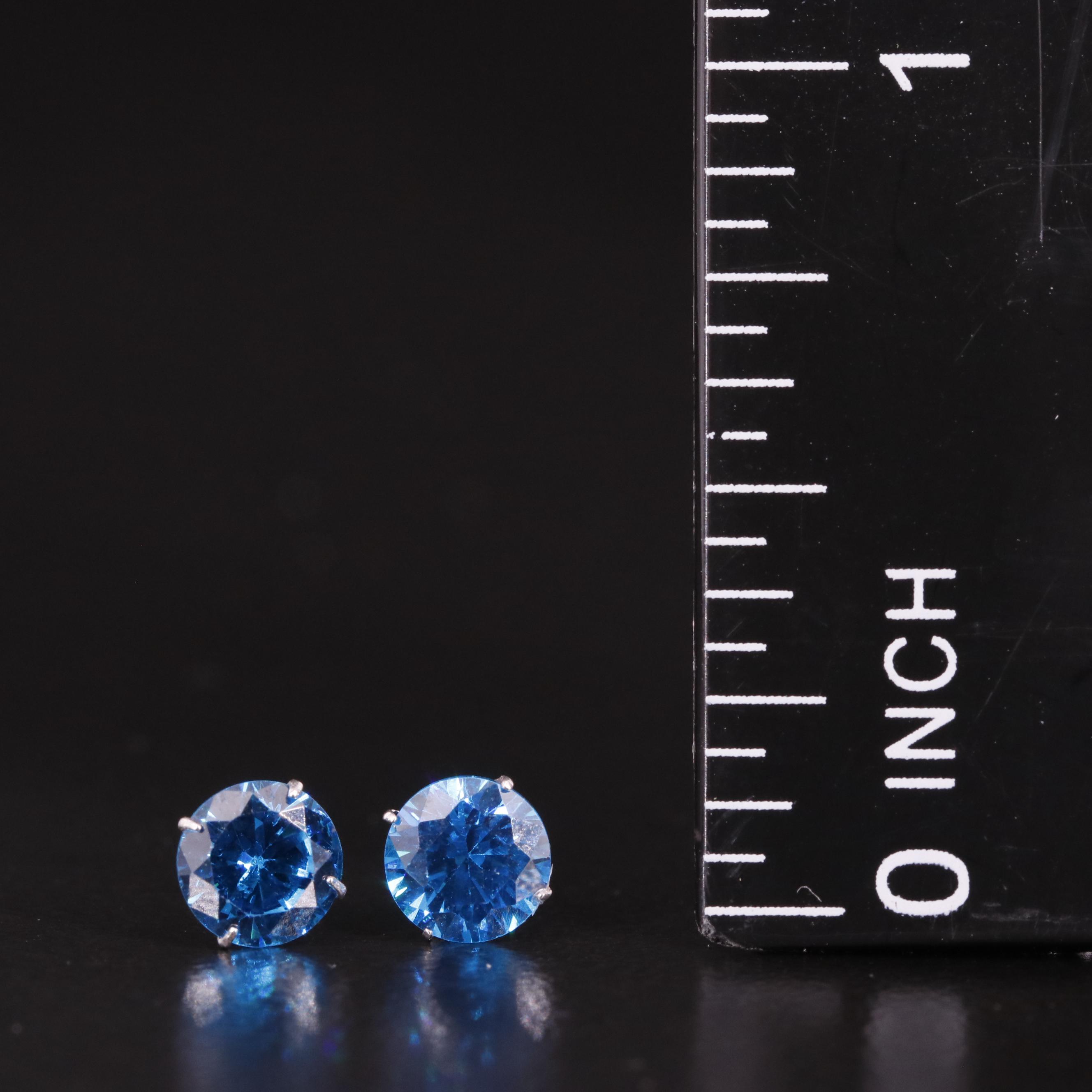 14K Cubic Zirconia Stud Earrings