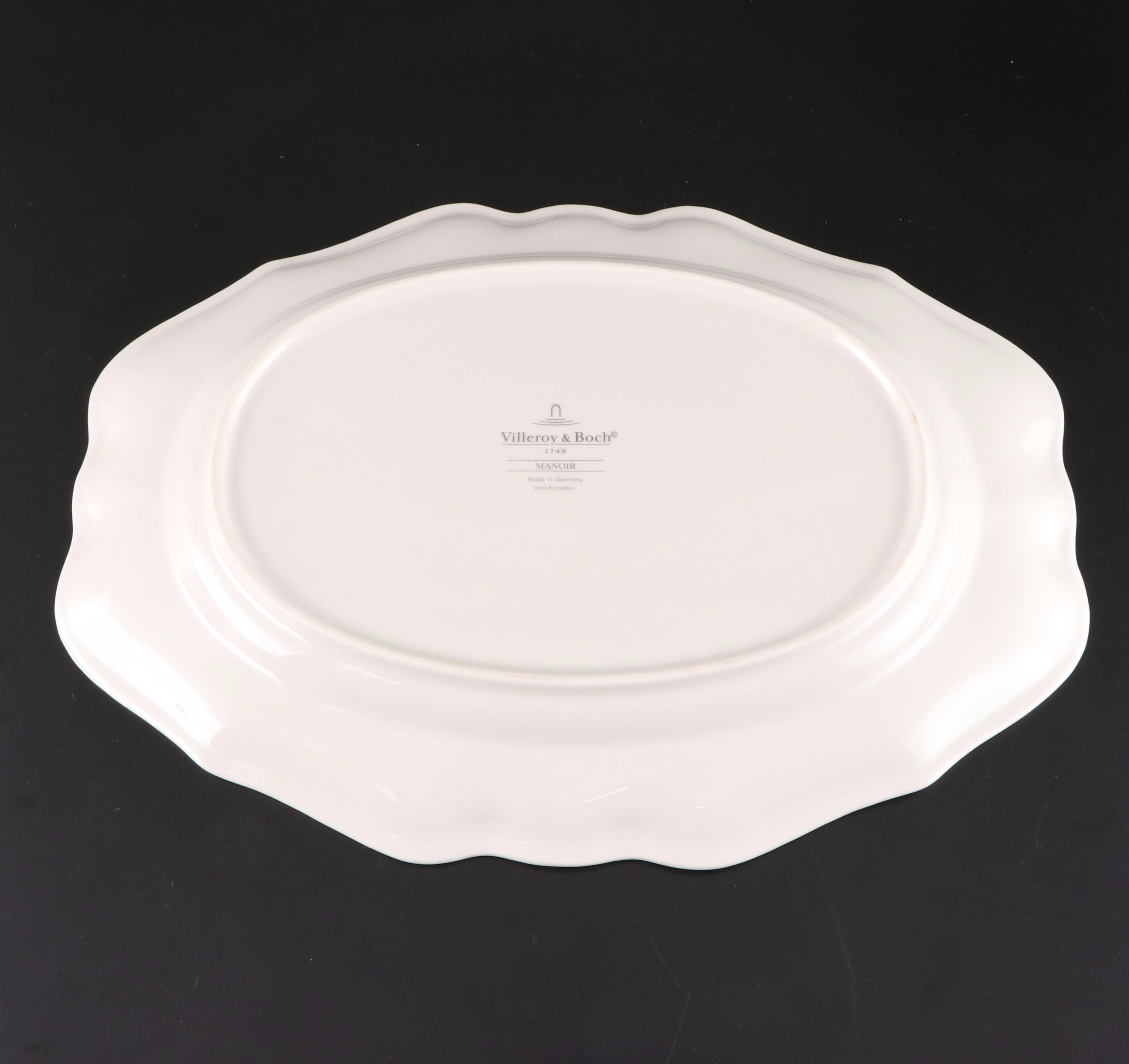 Villeroy & Boch "Manoir" and "Chambord" Ceramic Platter and Serving Bowl