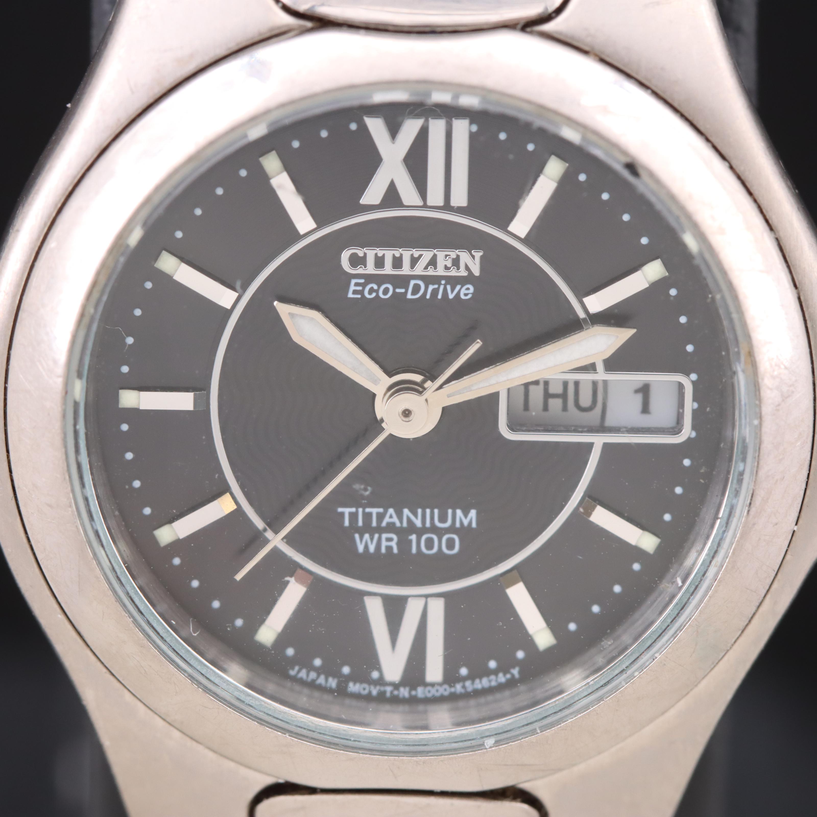 Citizen Eco-Drive Titanium Day-Date Watch