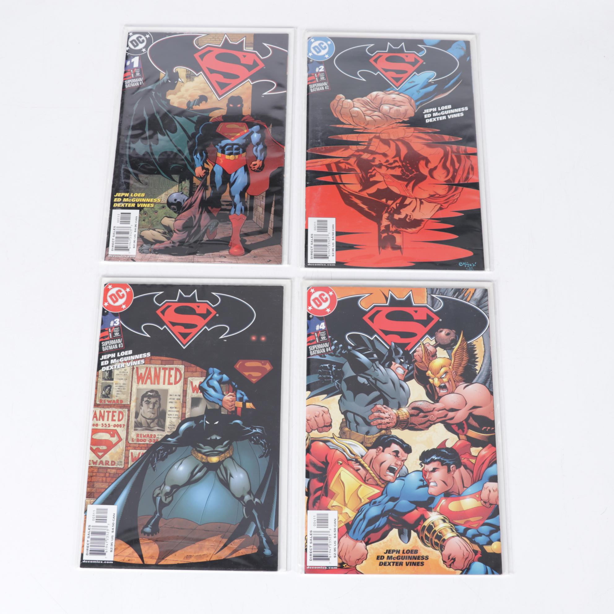 Jeph Loeb Signed and Other DC Comics Superman, Batman, Hawkman Comic Books