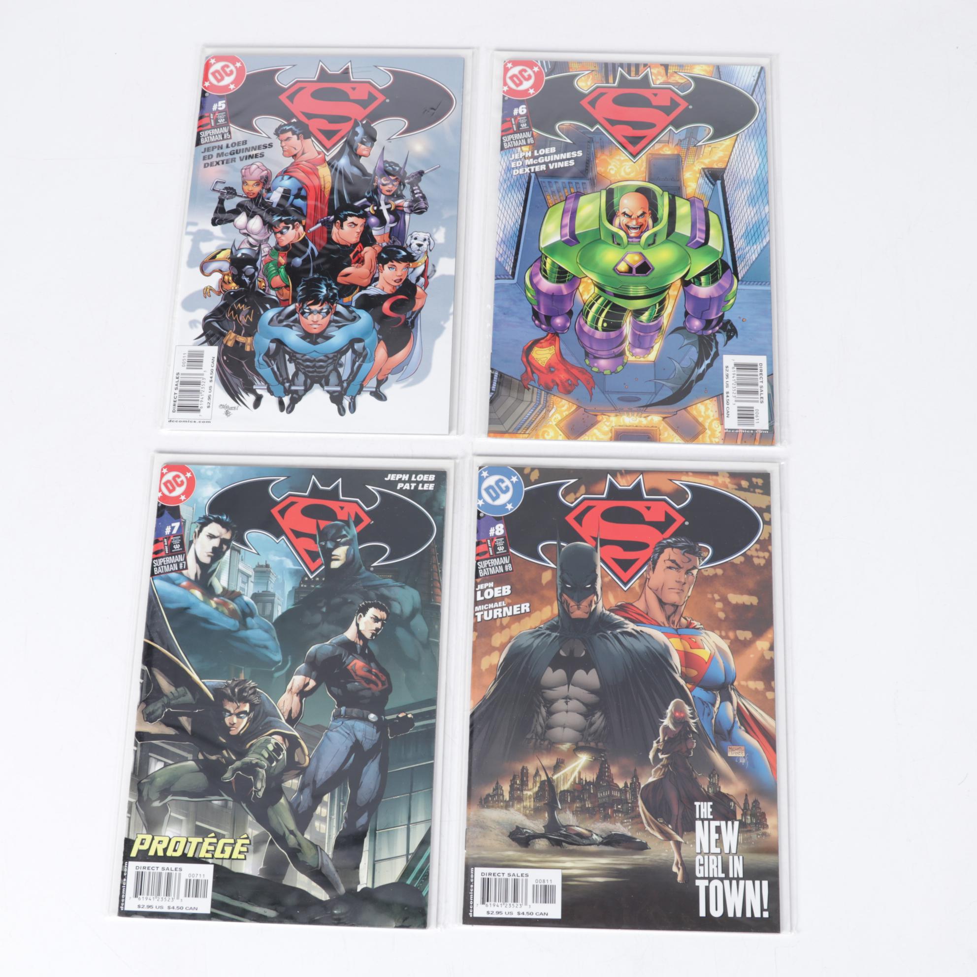 Jeph Loeb Signed and Other DC Comics Superman, Batman, Hawkman Comic Books