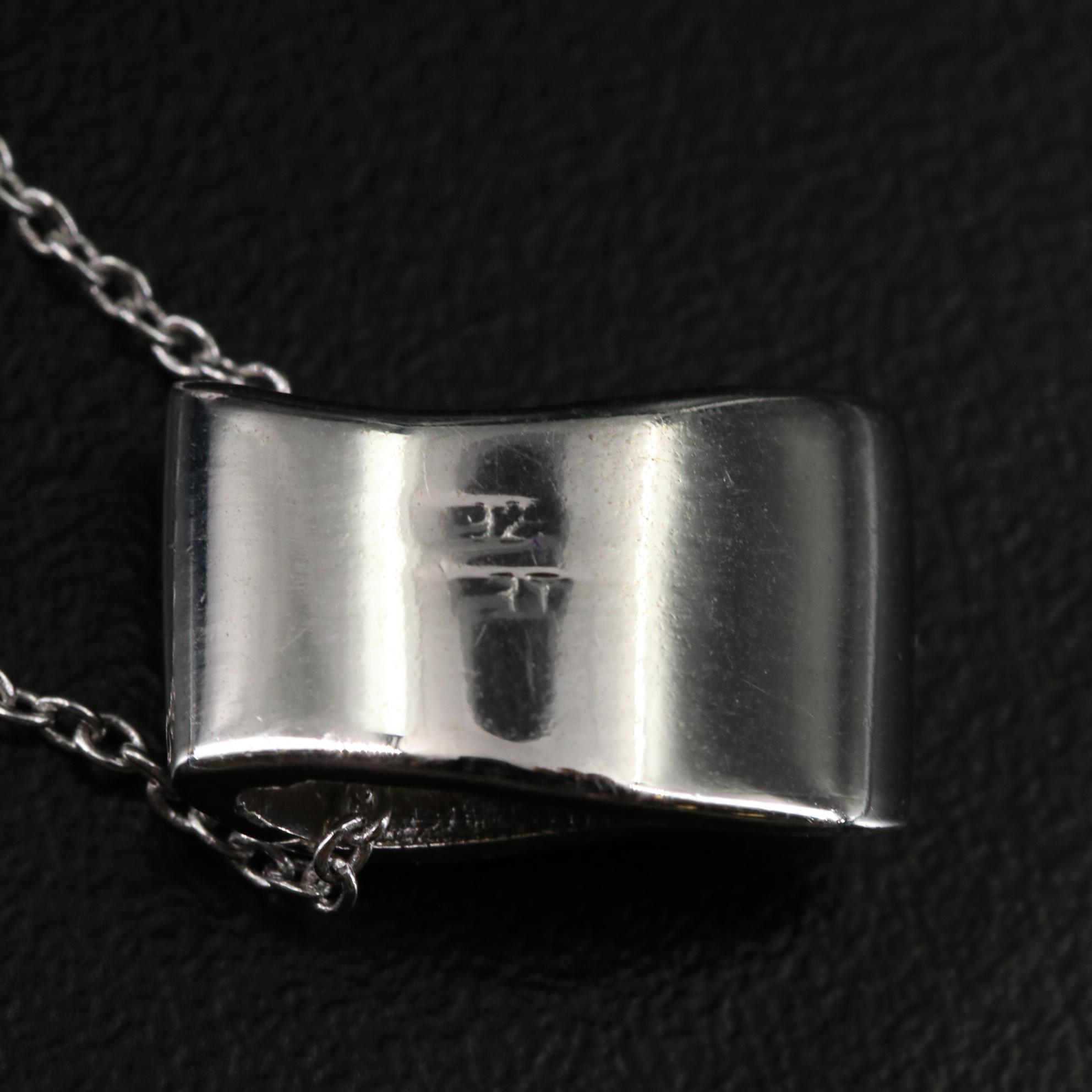 Sterling Diamond Pendant Necklace