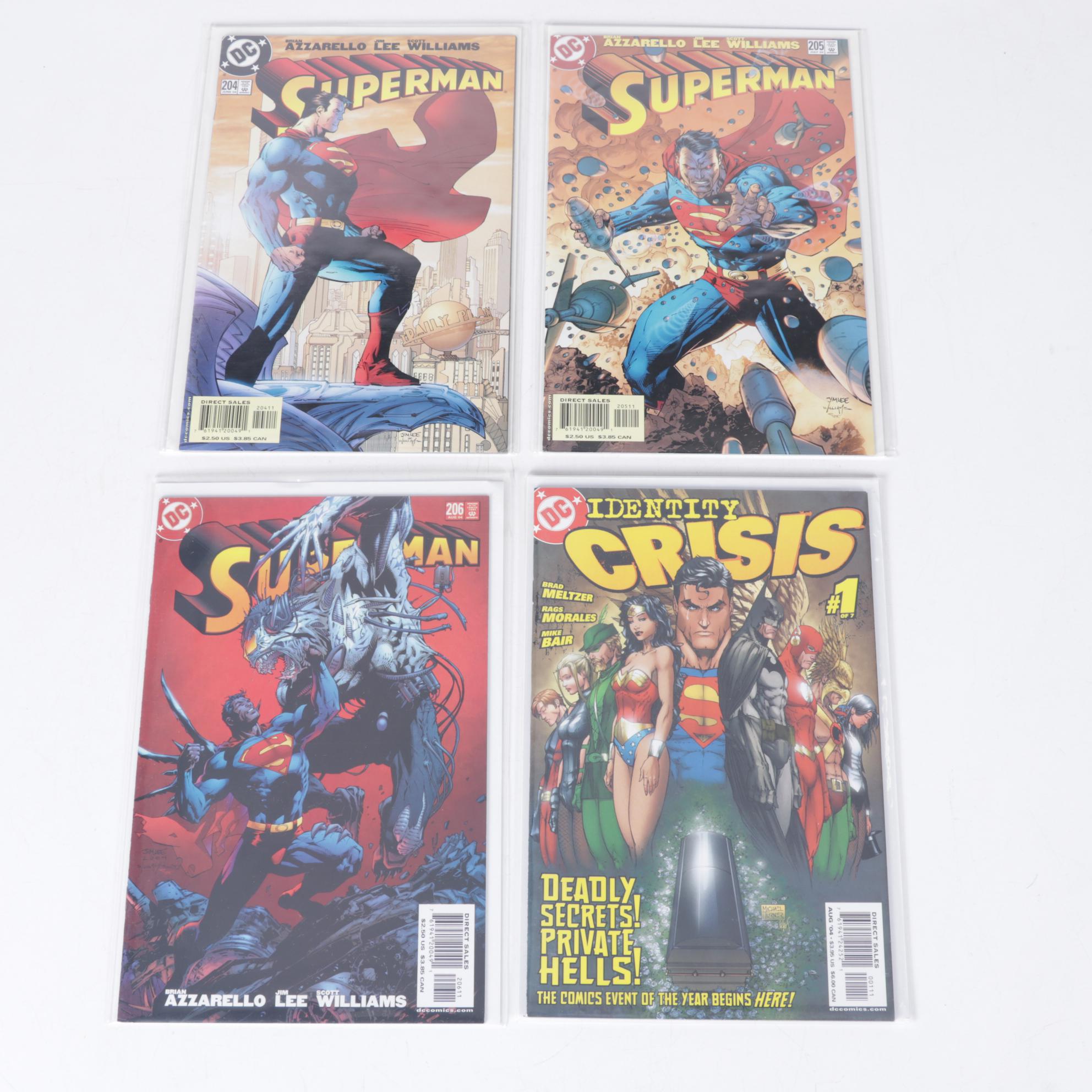 Jeph Loeb Signed and Other DC Comics Superman, Batman, Hawkman Comic Books
