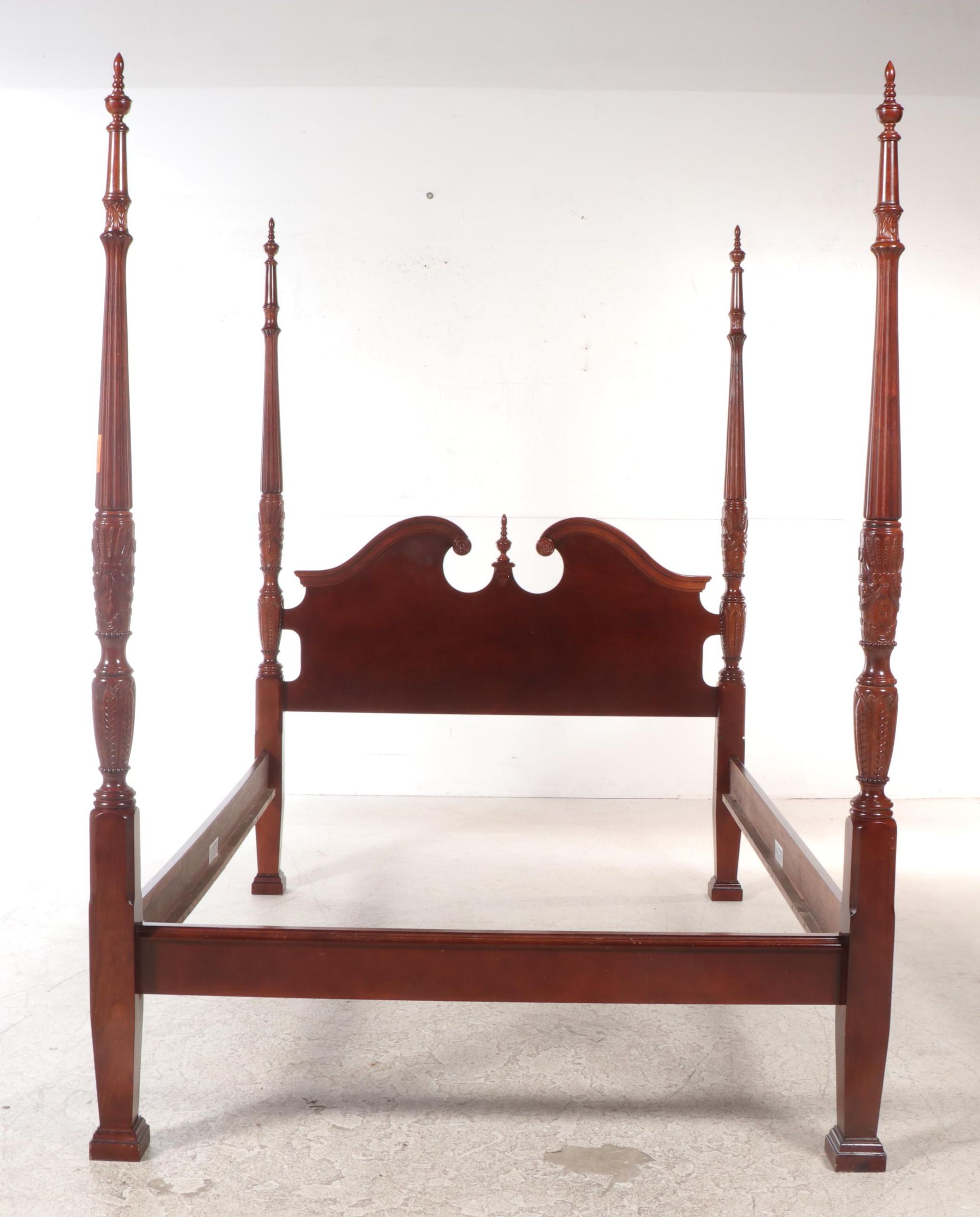 Universal Furniture Federal Style Cherrywood-Stained Queen Size Four-Post Bed