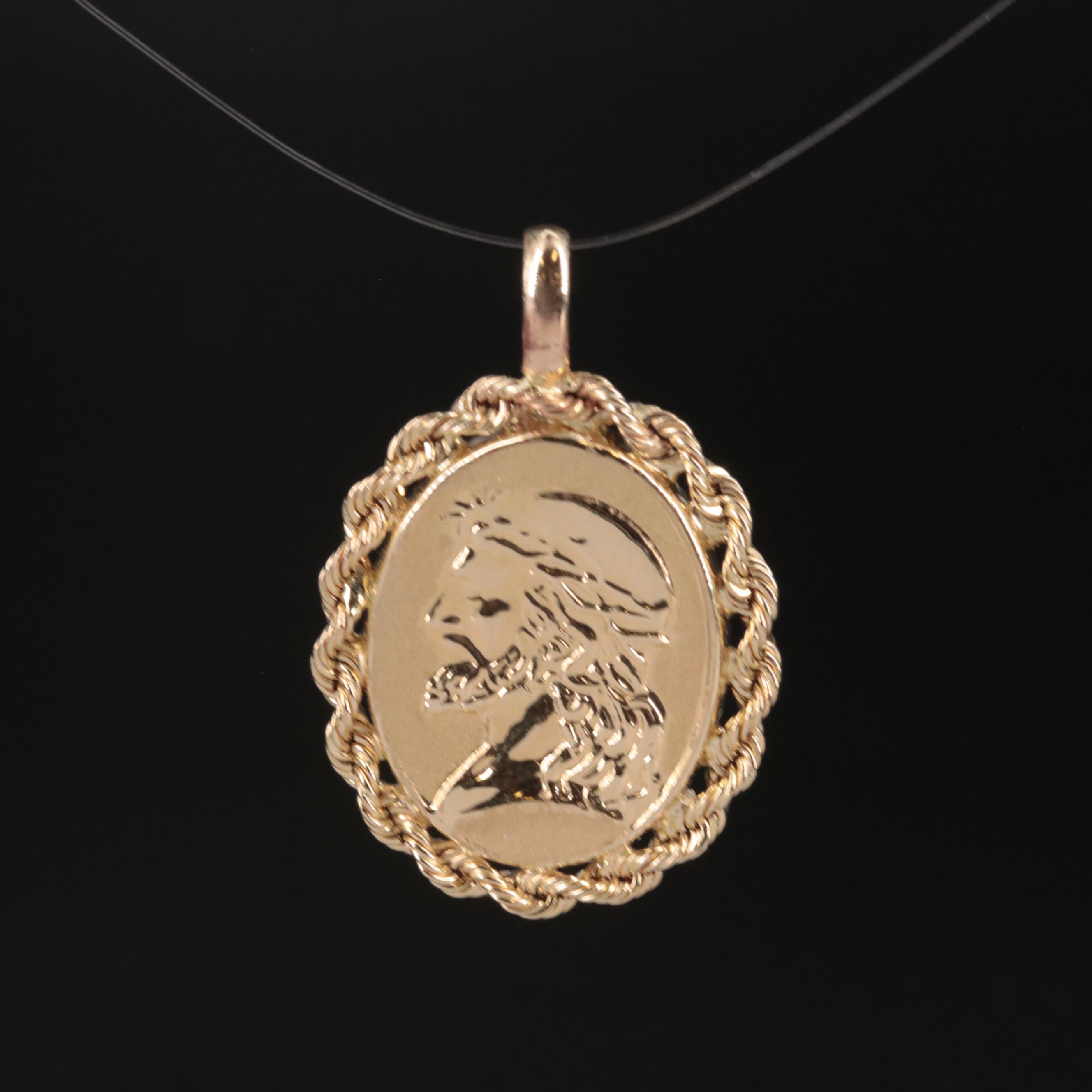 10K Jesus Pendant