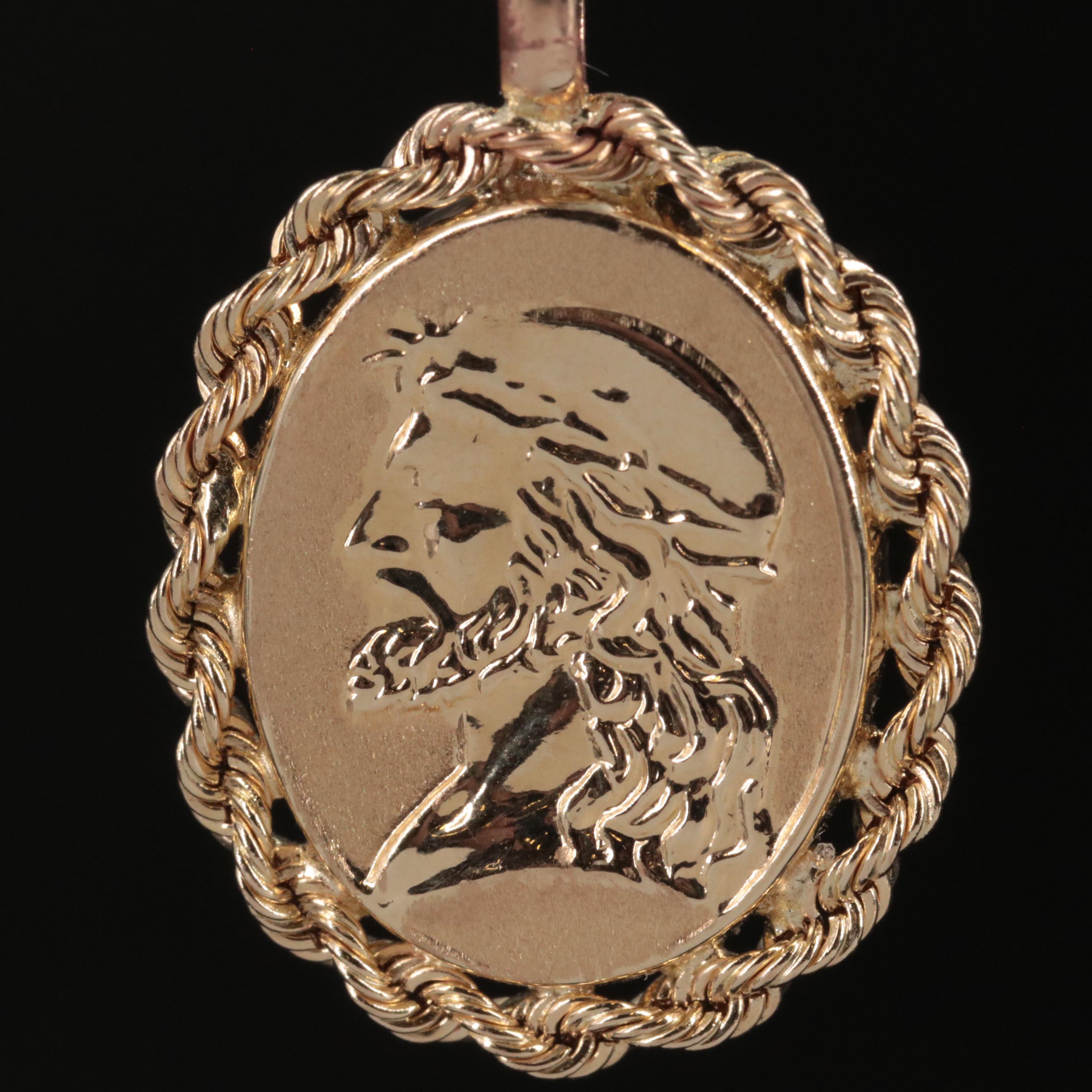 10K Jesus Pendant