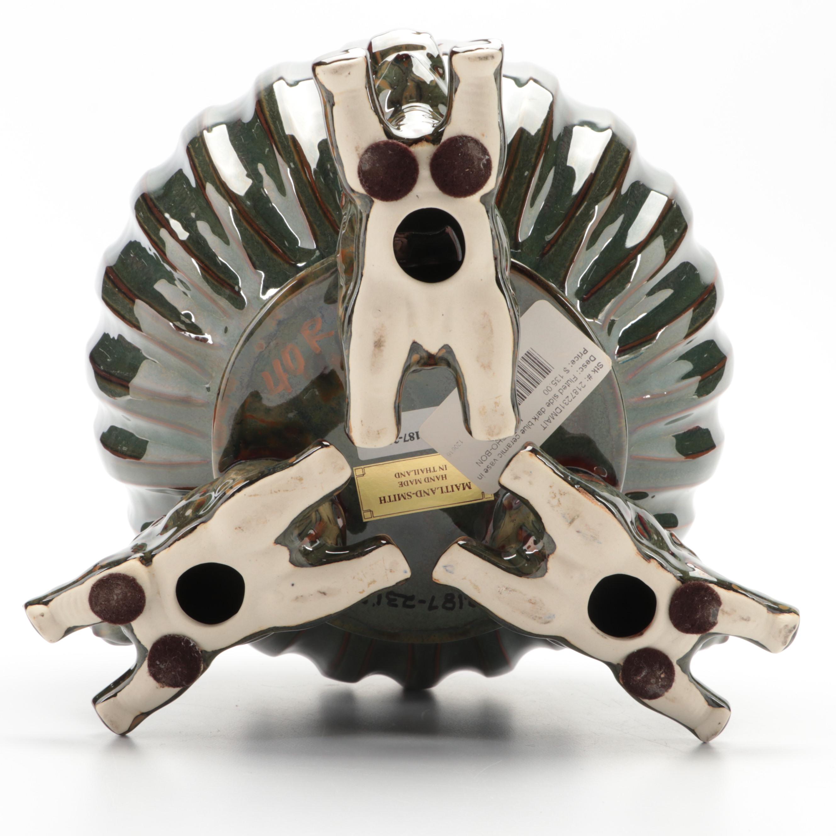 Maitland-Smith Elephant Base Urn