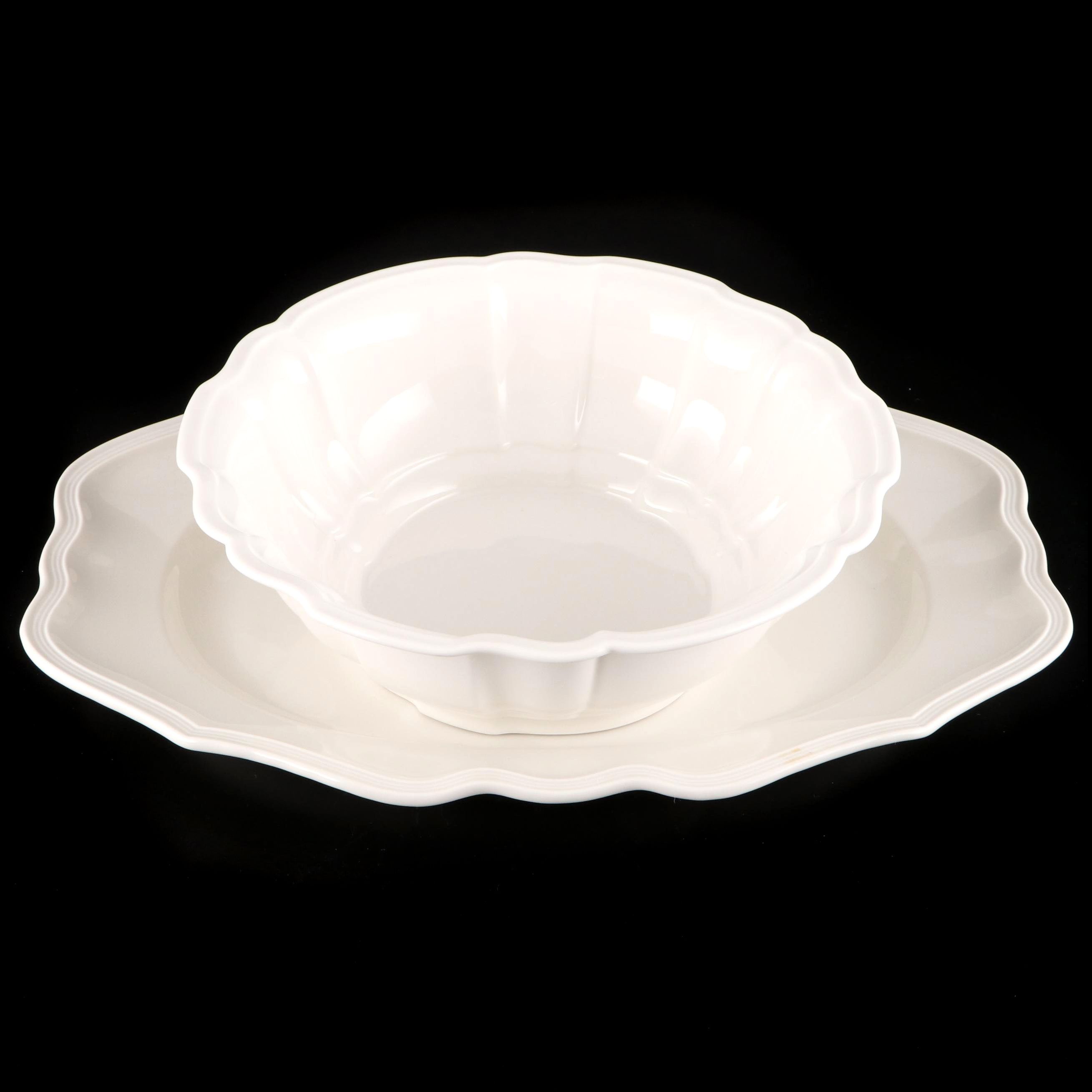 Villeroy & Boch "Manoir" and "Chambord" Ceramic Platter and Serving Bowl