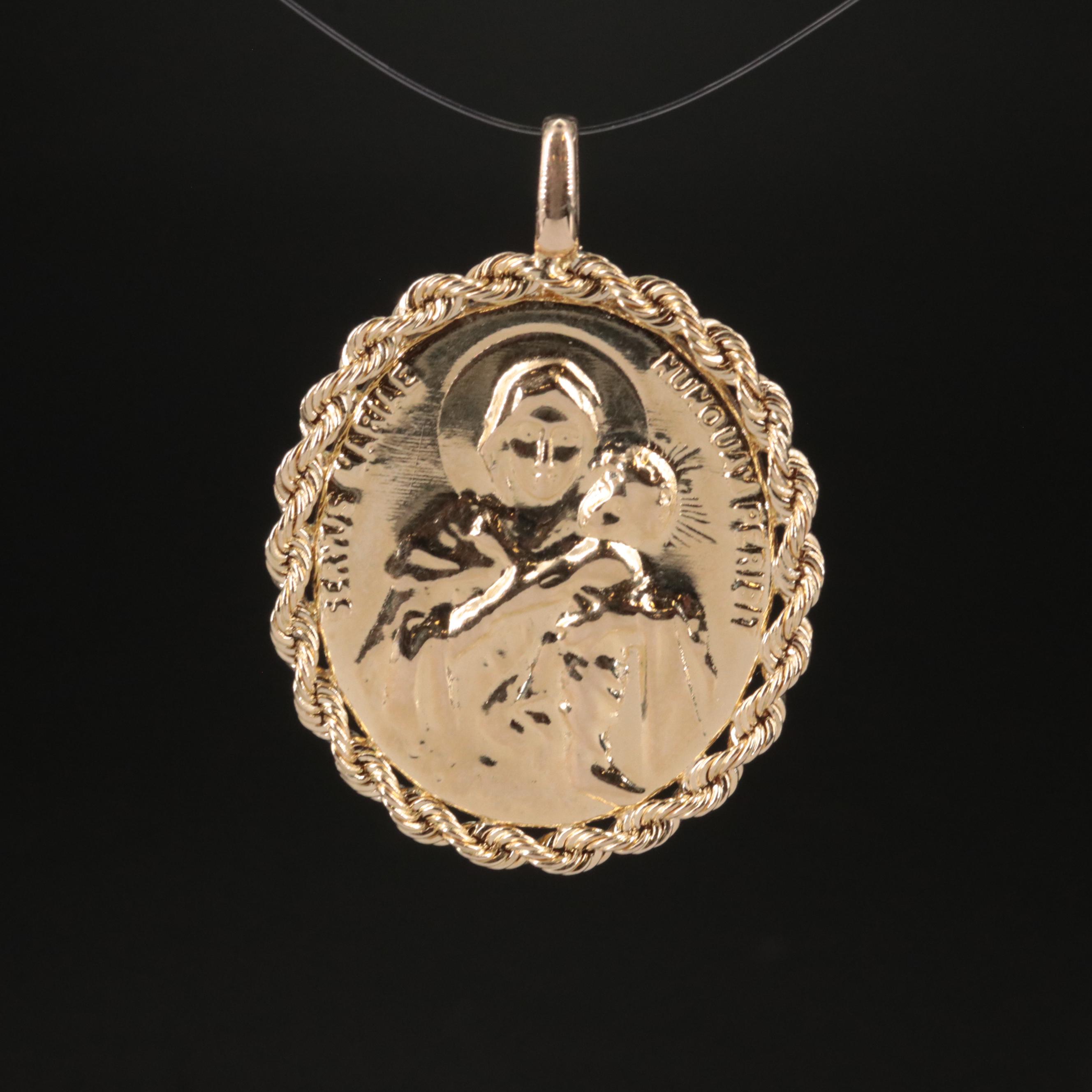 10k Religious Pendant