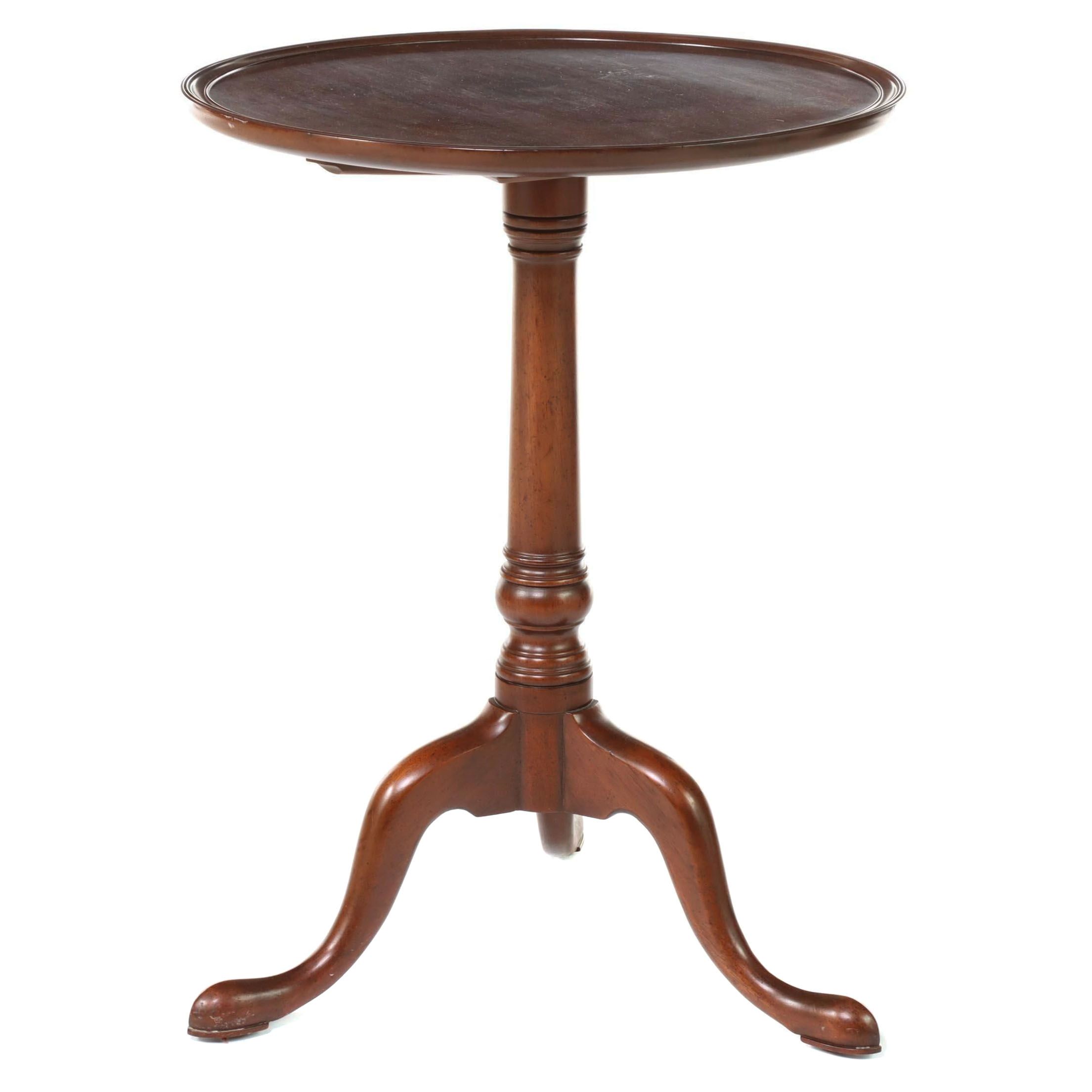 Kittinger "Williamsburg Adaptation" Queen Anne Style Mahogany Tea Table