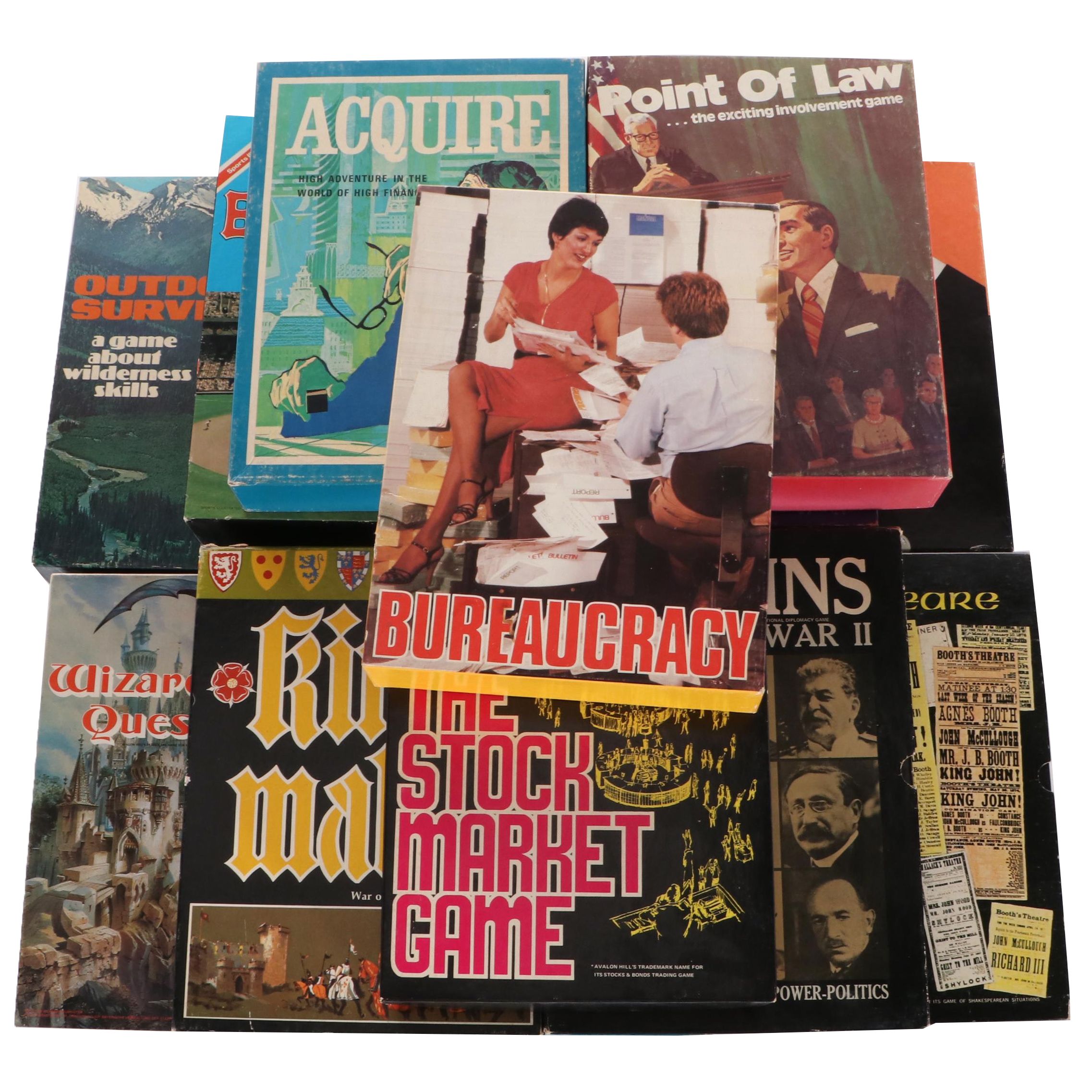 Historical and Science Fiction Bookcase Games, Late 20th Century