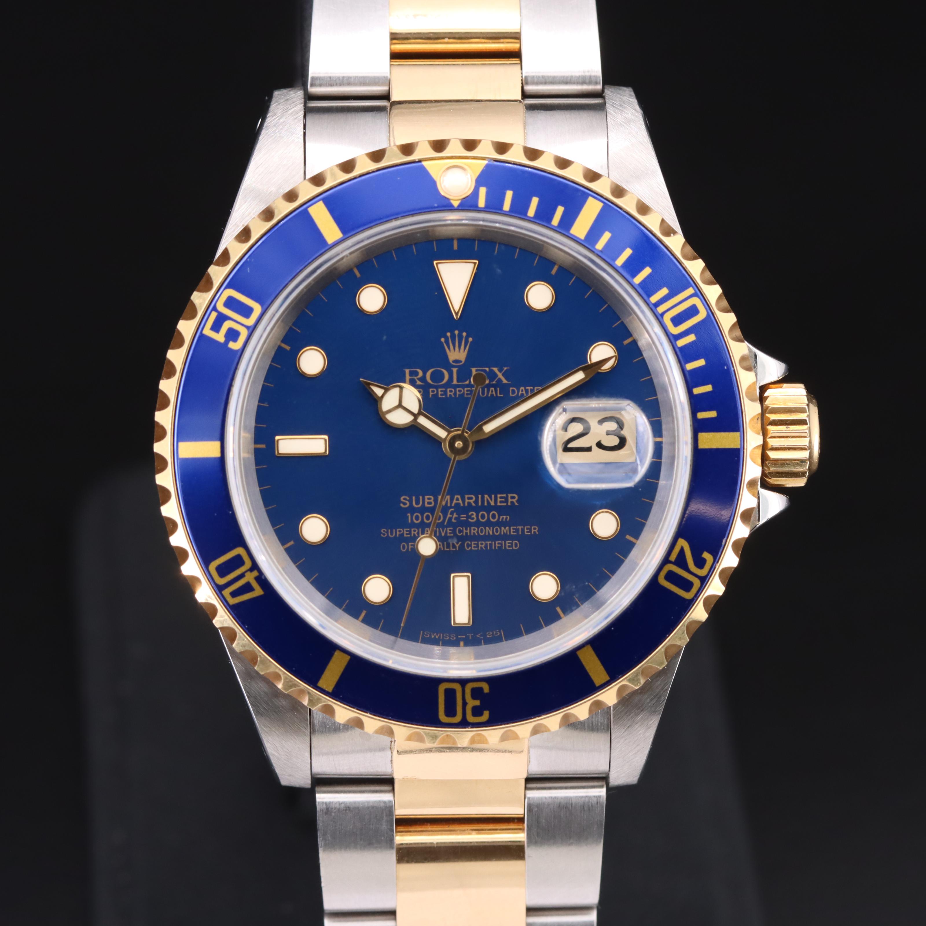 1995 - 1996 Rolex Submariner Date 18K and Stainless Steel Watch