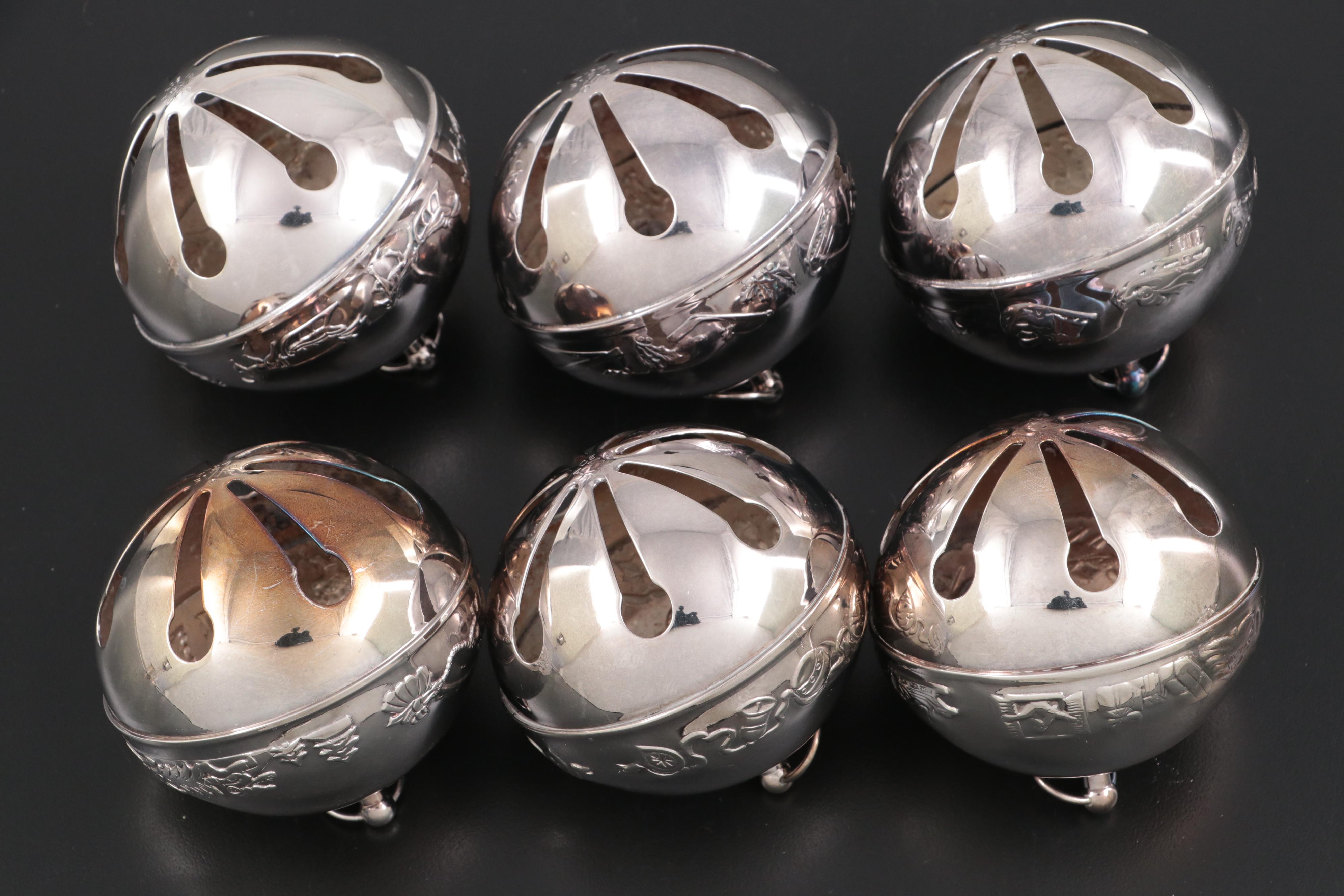 Moses Stemmed Kiddush Cup with Christmas Bell Collection